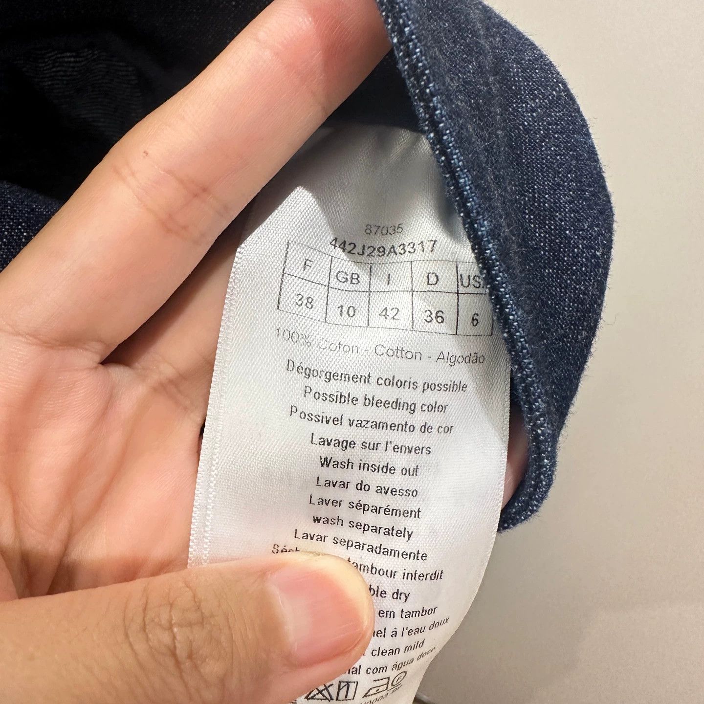 Christian Dior Monsieur Christian Dior may302 long denim midi skirt women's 38 Size 27" / US 4 / IT 40 - 4 Thumbnail