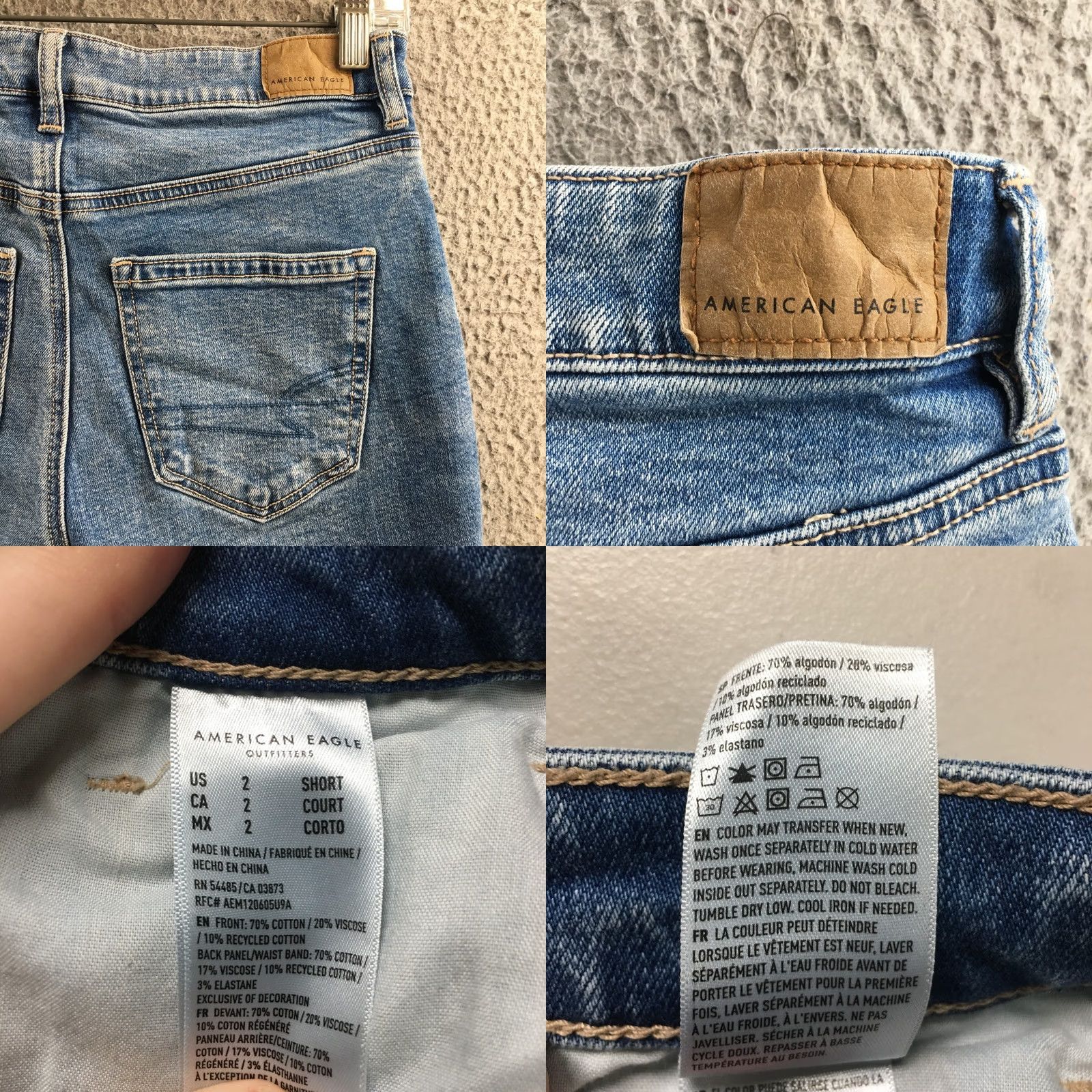 American Eagle Outfitters American Eagle Outfitters Skinny Jeans Womens 2 Short Blue Denim Distressed Zip Pants Jeans Blue Distressed Womens 2 Short Regular Mens Girls Size 26" / US 2 / IT 38 - 10 Thumbnail