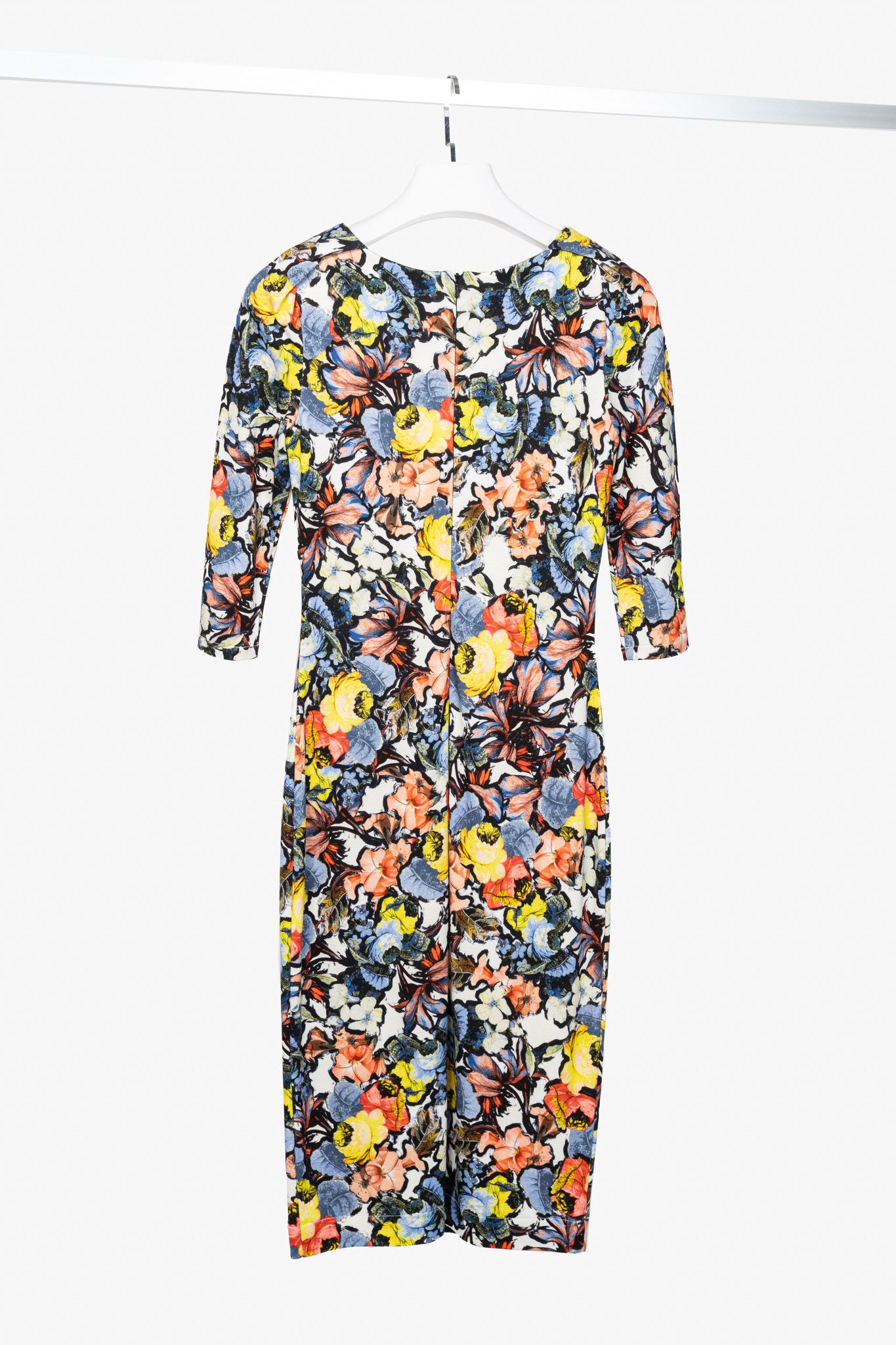 Erdem Erdem Wilhelmina Jardim Floral Ponte Jersey Sheath Dress Size M / US 6-8 / IT 42-44 - 2 Thumbnail