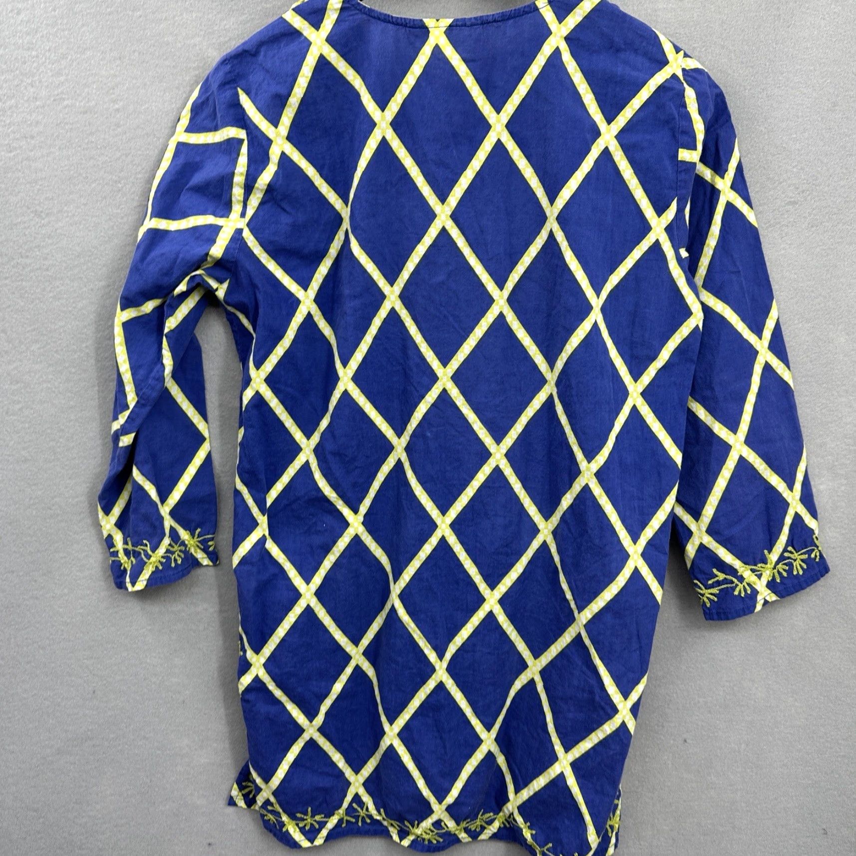 Vintage Roberta Roller Rabbit Blouse Womens S Blue Floral Quiet Luxury Peasant Tunic Shirt Womens S Blue Floral Peasant Tunic Size S / US 4 / IT 40 - 6 Thumbnail