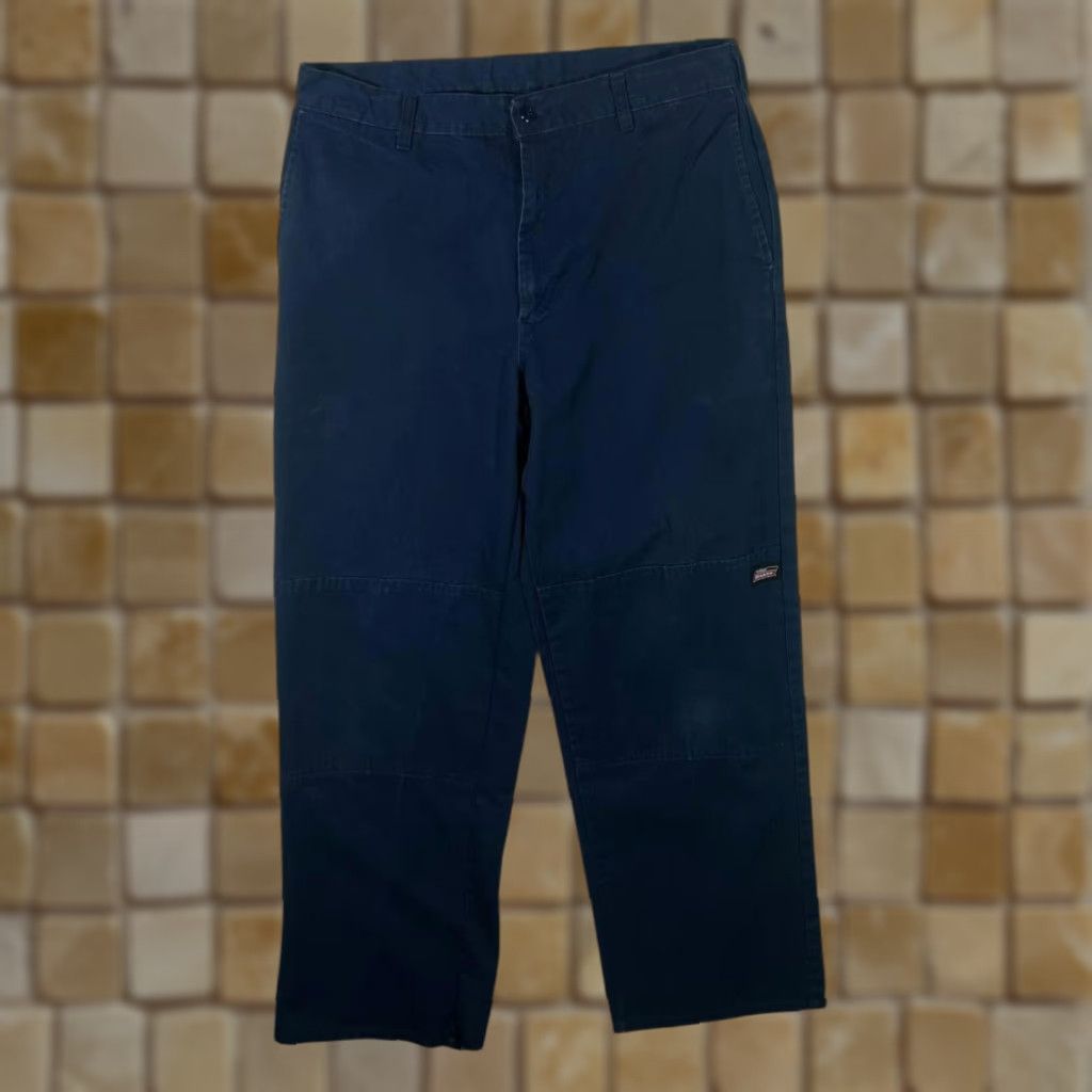 Dickies Dickies Navy Blue Straight Leg Skater Workwear Cargo Chino Trousers 34 x 32 Mens прем Size US 34 / EU 50 - 1 Thumbnail