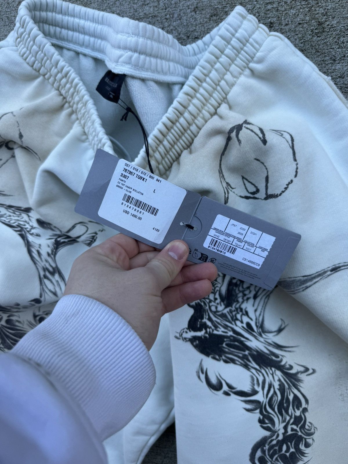 Balenciaga Balenciaga Tattoo Sweatpants Size US 34 / EU 50 - 5 Thumbnail