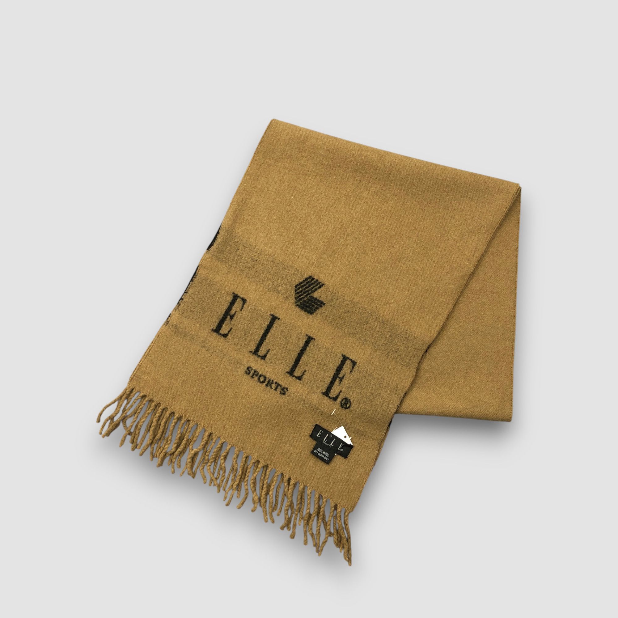 Japanese Brand Vintage Elle Scarf Muffler Wool Winter Scarves Size ONE SIZE - 3 Thumbnail