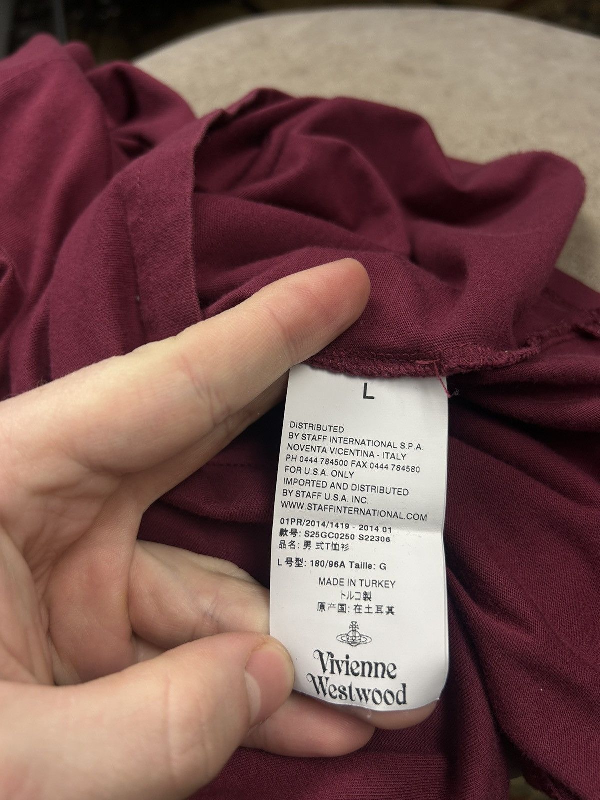 Vivienne Westwood Vivienne Westwood Big Orb Logo T-Shirt Size US L / EU 52-54 / 3 - 10 Thumbnail