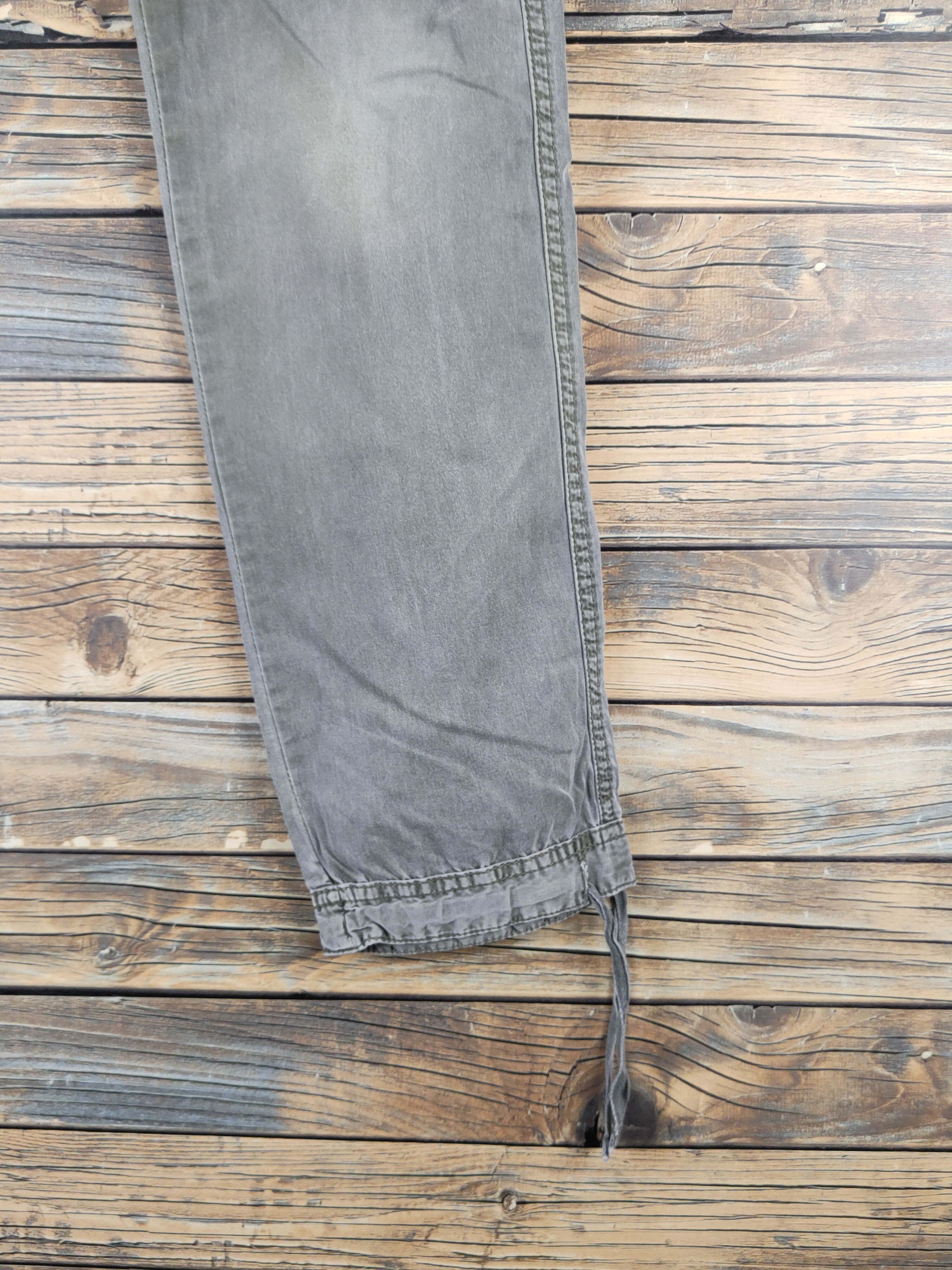 Japanese Brand DLL Uniqlo Army Green Multipocket Cargo Pants #2350 Size 29" - 6 Thumbnail