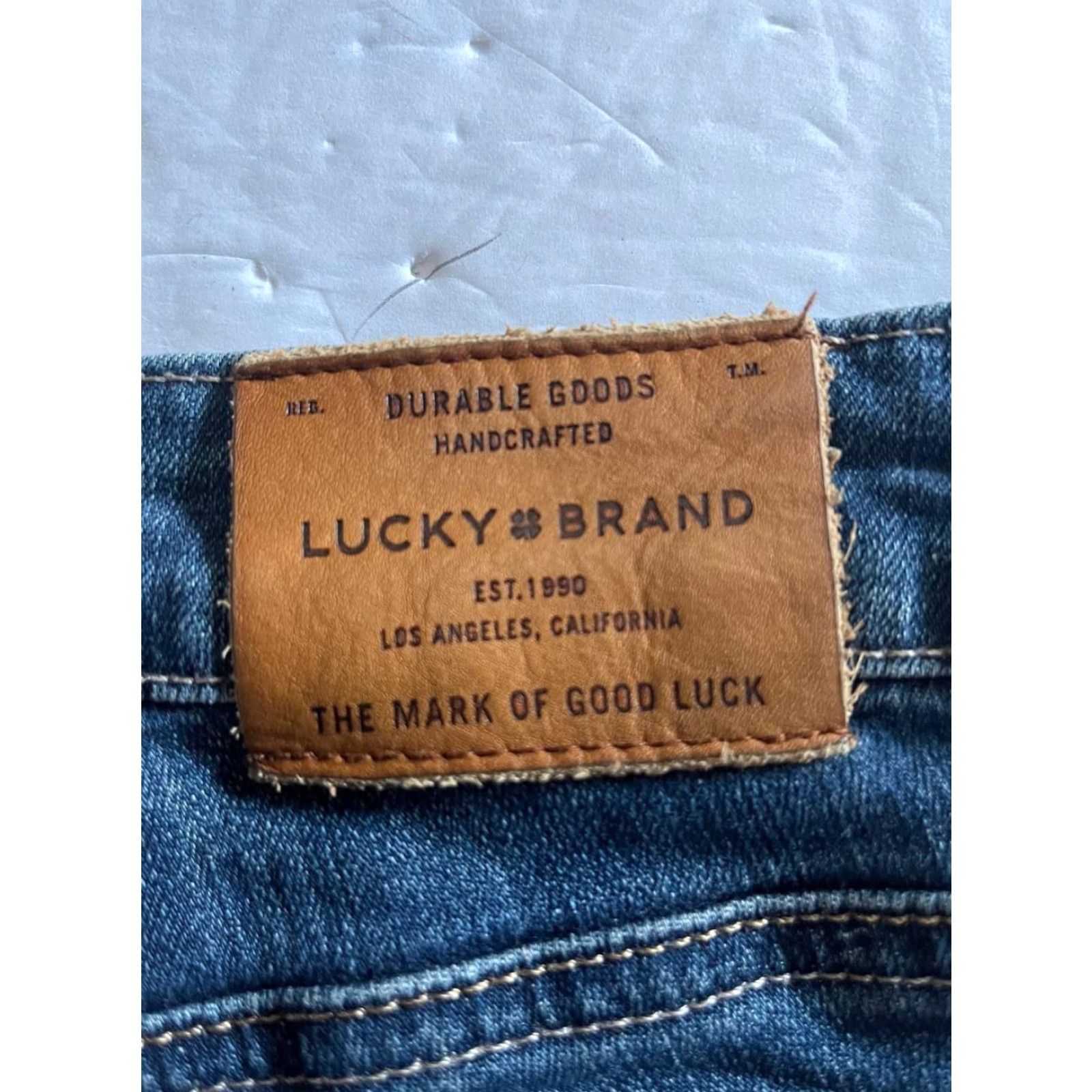 Lucky Brand Lucky Brand Jeans Cropped Womens 6 Blue Medium Wash Stretch 5-Pocket Denim Jeans Size 28" / US 6 / IT 42 - 6 Thumbnail