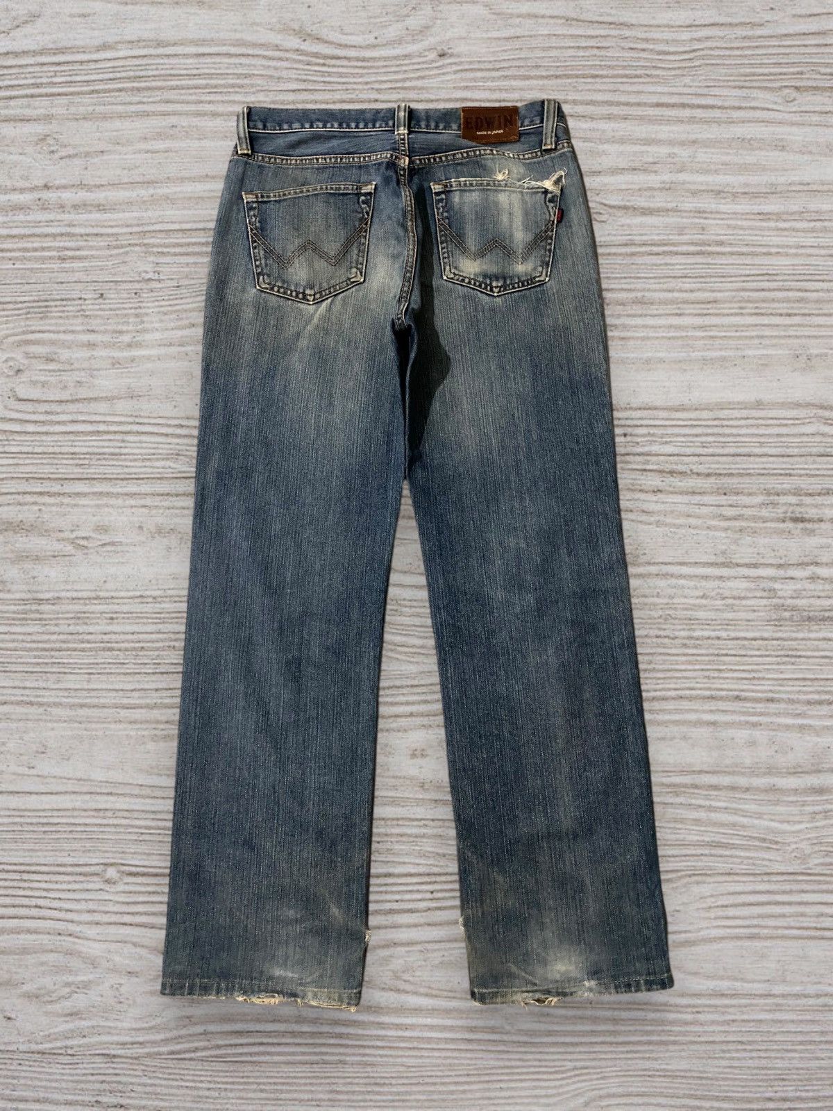 Edwin × Japanese Brand × Vintage Vintage Edwin Japan Rust Faded Boyfriend Jeans Denim Size US 34 / EU 50 - 1 Thumbnail