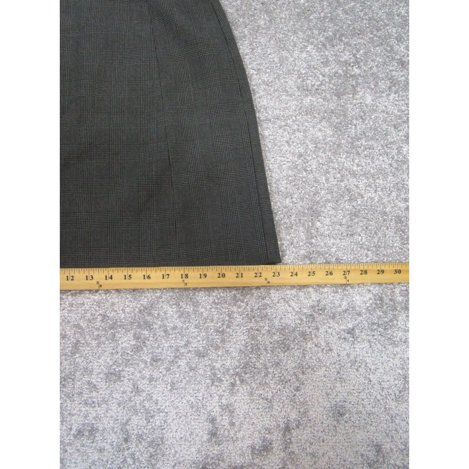 Vintage Babaton Skirt Womens 12 Gray Black Glen Check A Line Dress, Skirt, or Top? Size 34" / US 12 / IT 48 - 5 Thumbnail