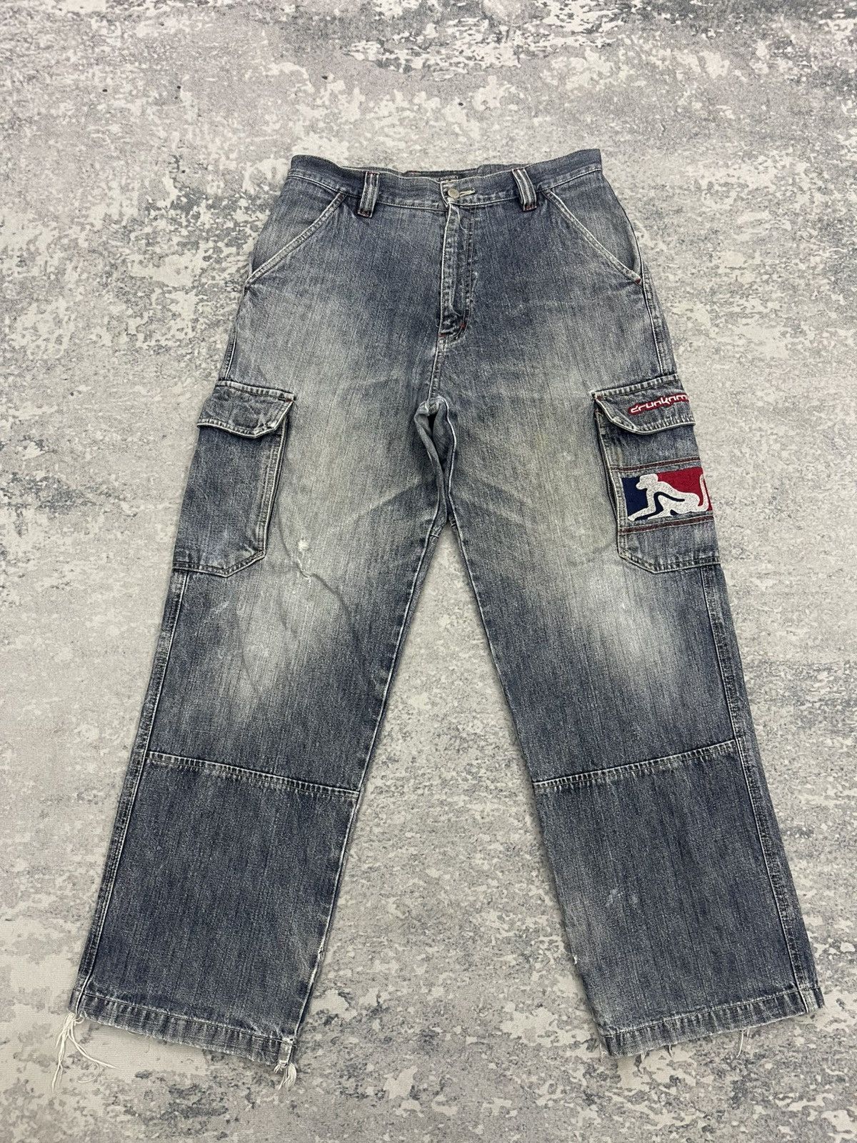DrunknMunky Drunkn Munky Serial 00036 Carpenter Distressed Denim s21 Size US 32 / EU 48 - 1 Thumbnail