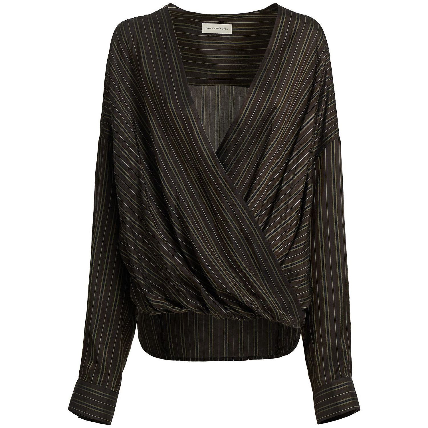 DRIES VAN NOTEN Camiel Brown Shirt New & Authentic (Women's