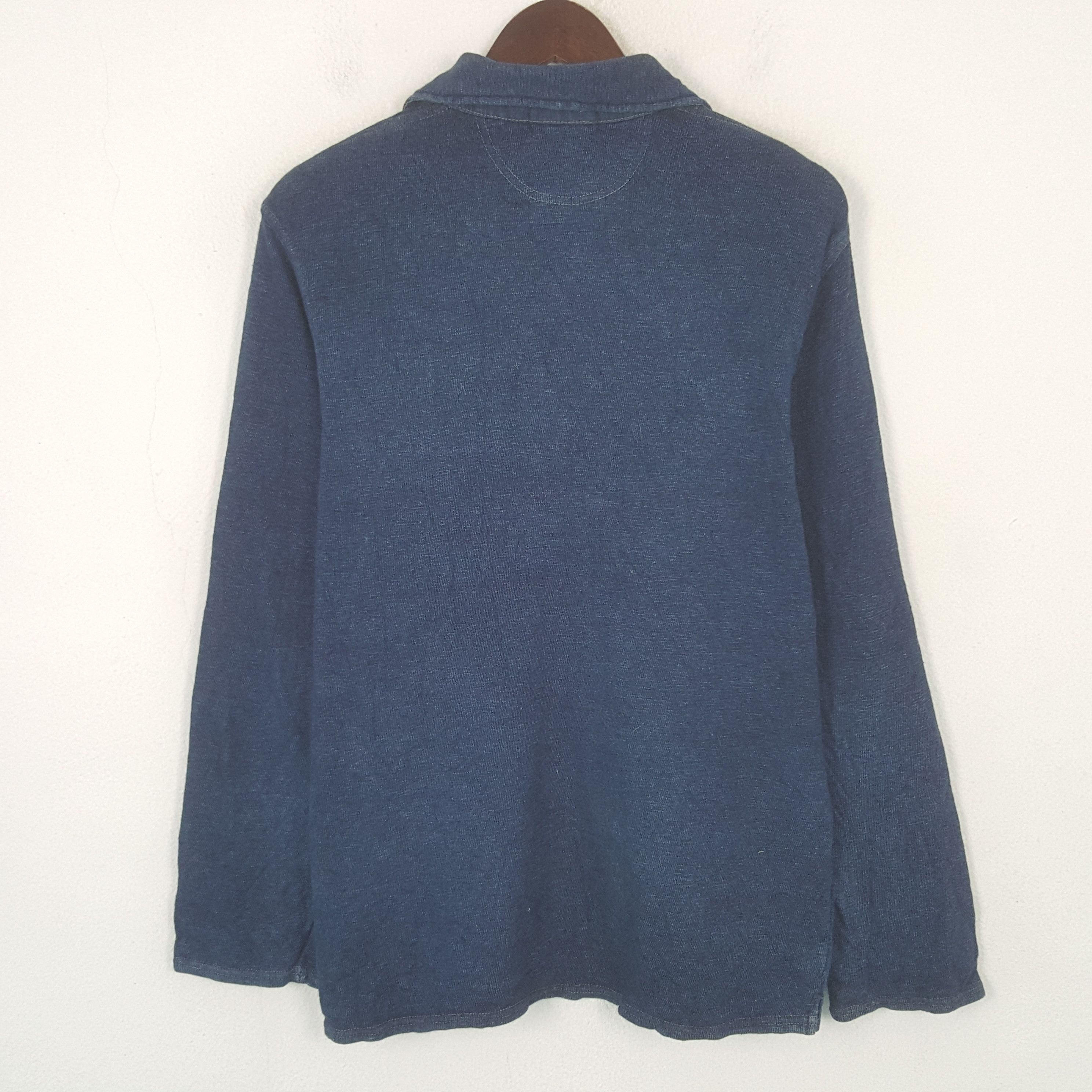 45rpm Vintage 45rpm Japanese Denim Polos Shirt Size US M / EU 48-50 / 2 - 3 Thumbnail