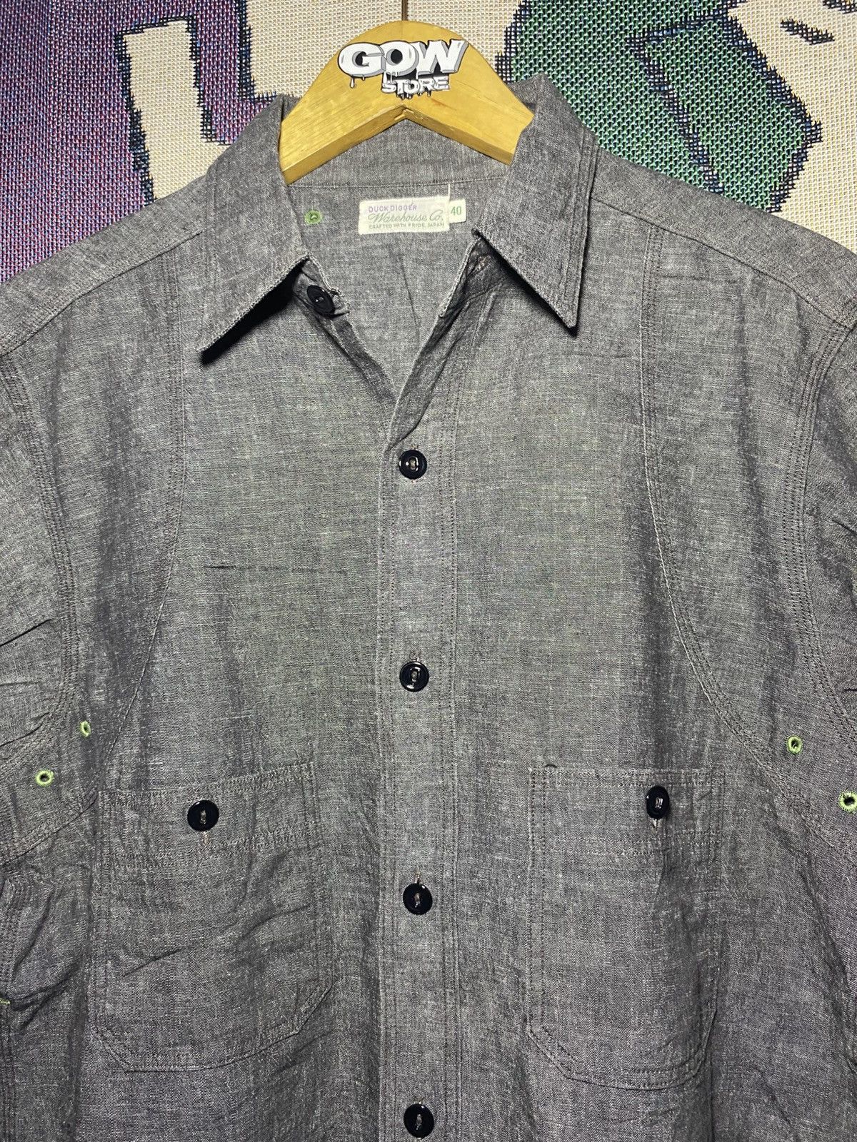 Warehouse & Co. Warehouse Co. Duck Digger Vintage Chambray Button Ups Jeans Size US L / EU 52-54 / 3 - 2 Thumbnail