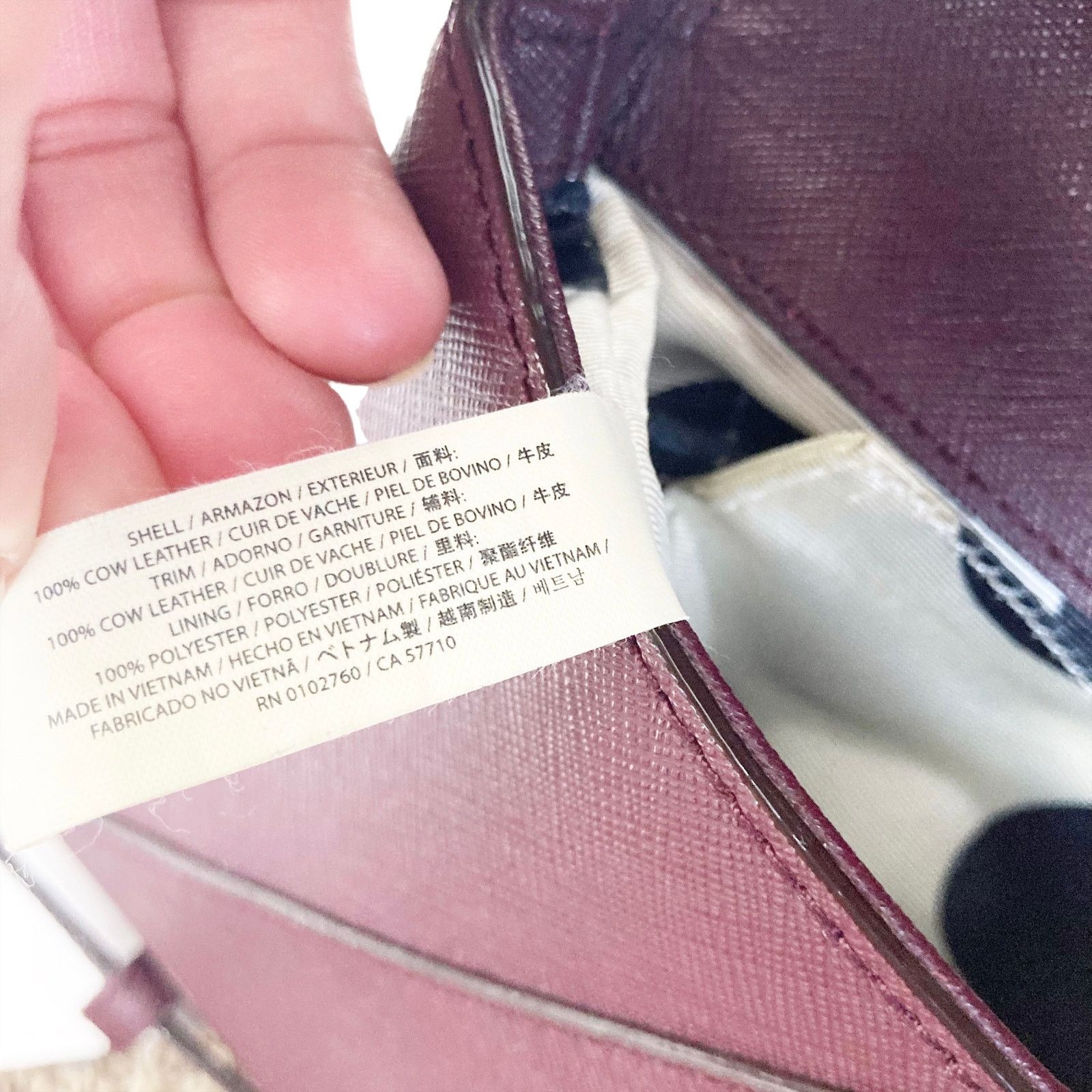 Kate Spade Kate Spade Maroon Leather Envelope Crossbody Bag Size ONE SIZE - 6 Thumbnail