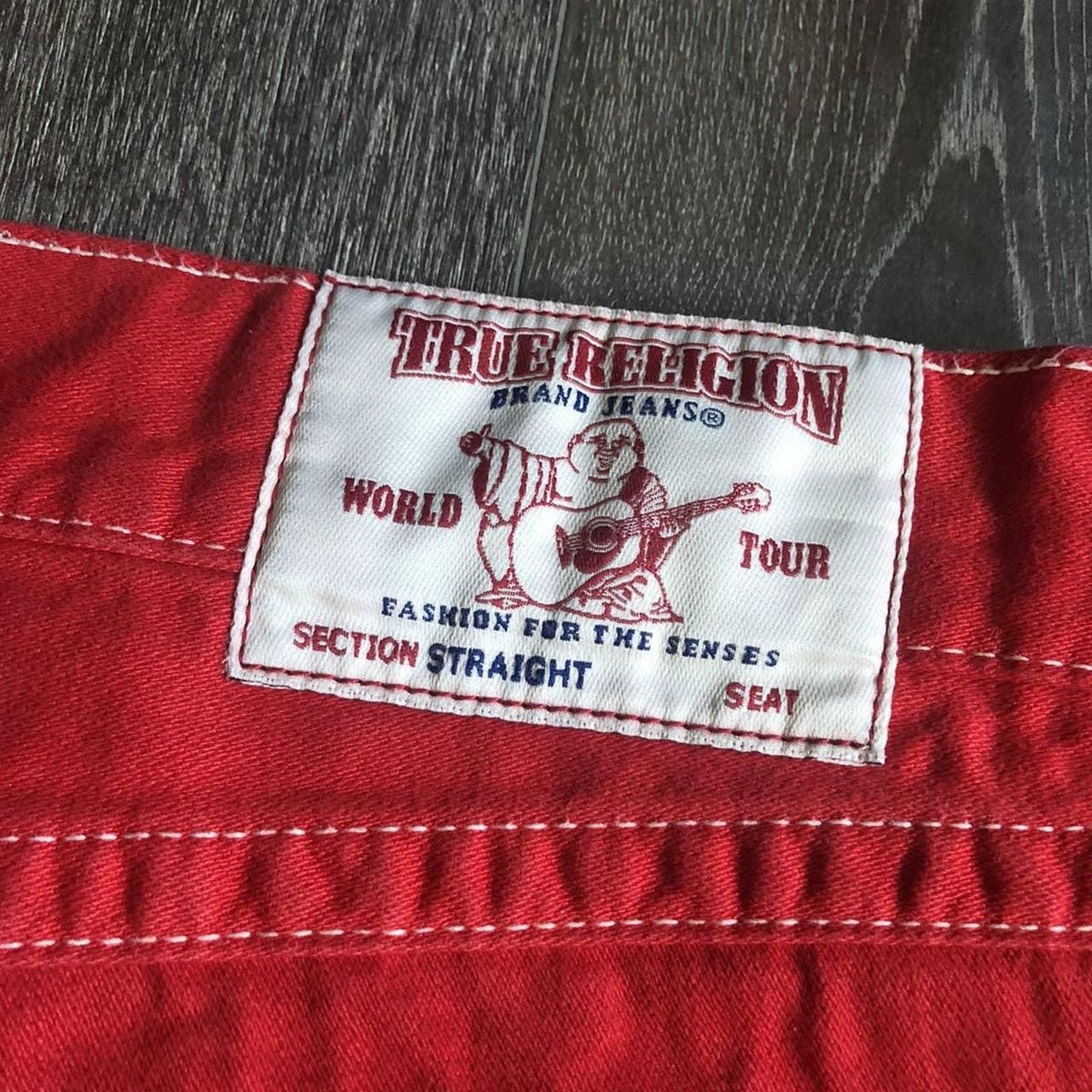 True Religion True Religion Men's Red and White Shorts Size US 32 / EU 48 - 4 Thumbnail