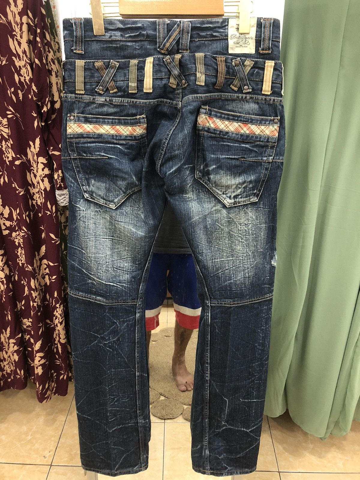 Ed Hardy Dominate Handcrafted Jeans Doublewaist Denim pants Size US 33 - 2 Thumbnail