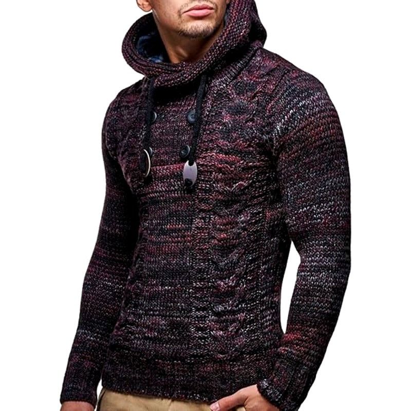 NBDN Nobrandedon Leif Nelson Purple/Red Sweater | Size 3XL Size US XXL / EU 58 / 5 - 6 Thumbnail