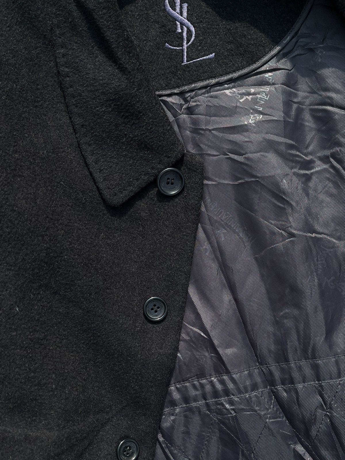 Yves Saint Laurent YVES SAINT LAURENT HEAVY WOOLLEN COAT Size US M / EU 48-50 / 2 - 1 Thumbnail