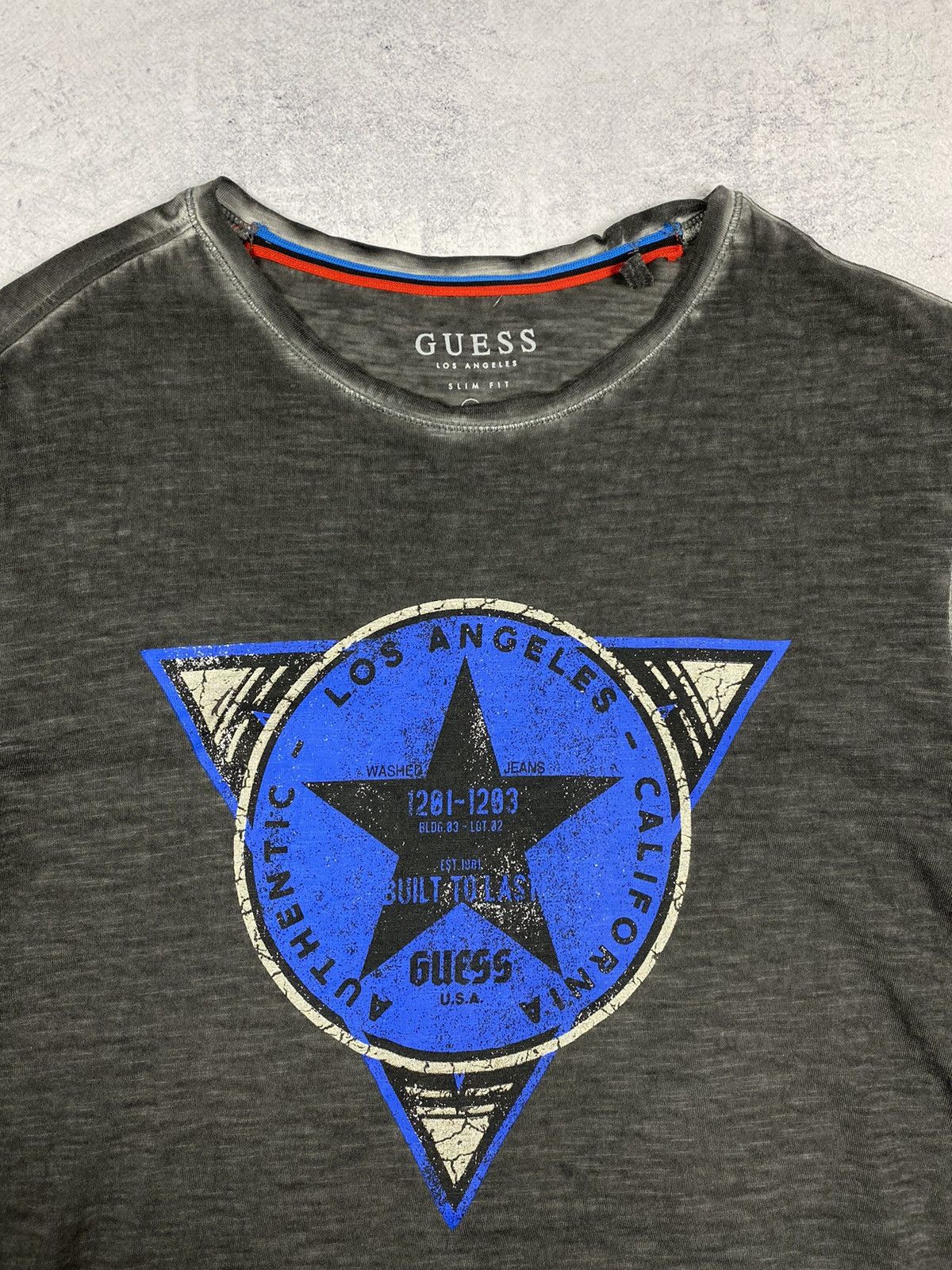 Guess Guess Big Logo Los Angeles USA Star T Shirt Size M Size US M / EU 48-50 / 2 - 5 Thumbnail