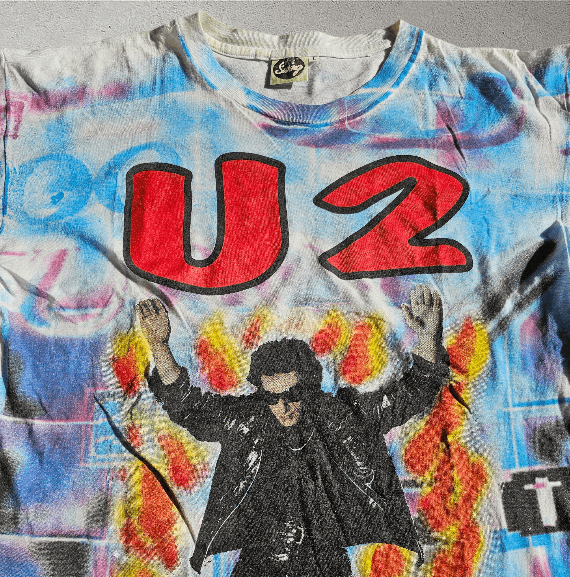 Band Tees U2 Crazy All Over Print Euro Zoo 90's Tour Tee Size US L / EU 52-54 / 3 - 2 Thumbnail