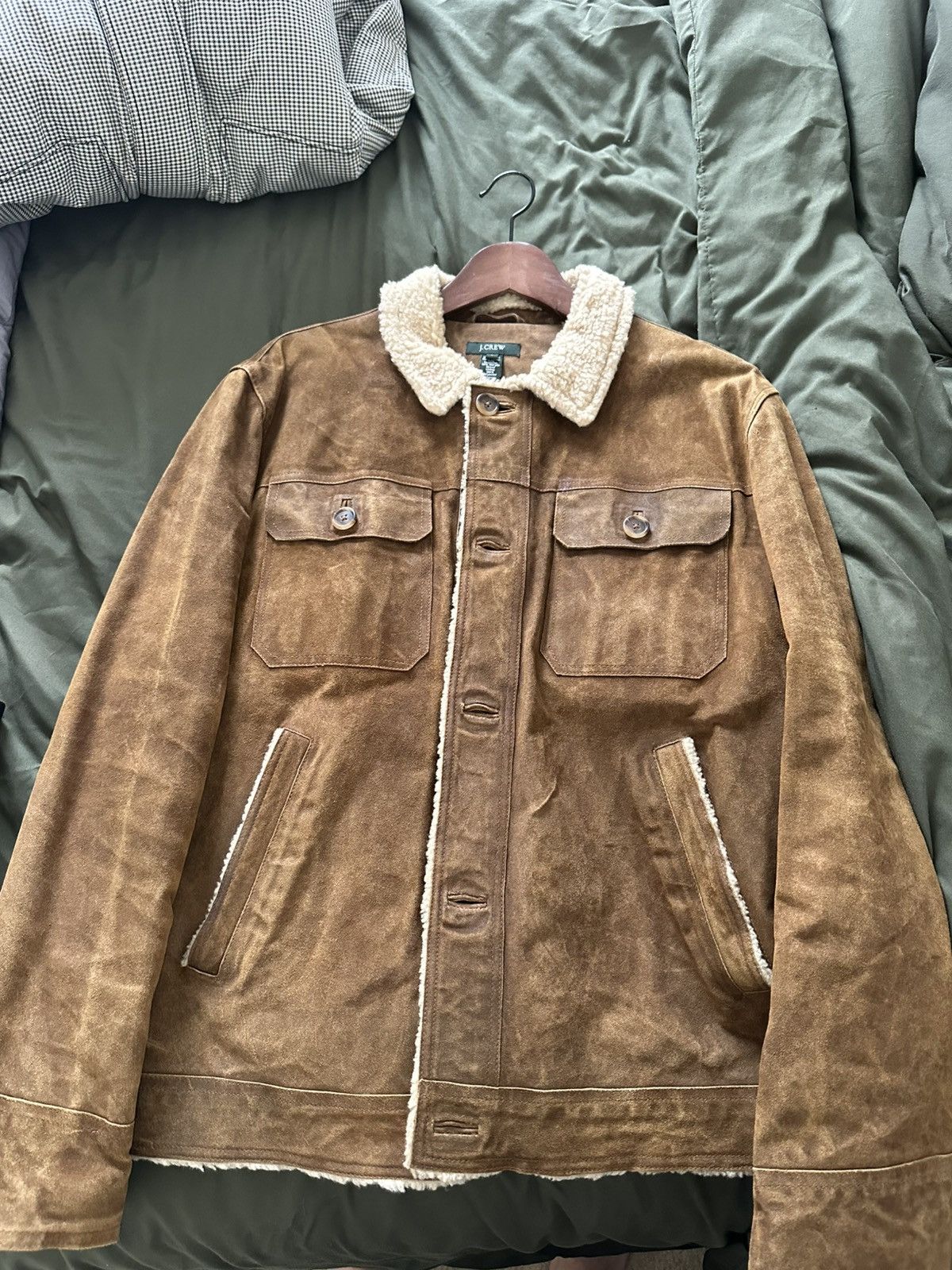 J.Crew Vintage Jcrew Suede jacket Size US L / EU 52-54 / 3 - 1 Thumbnail