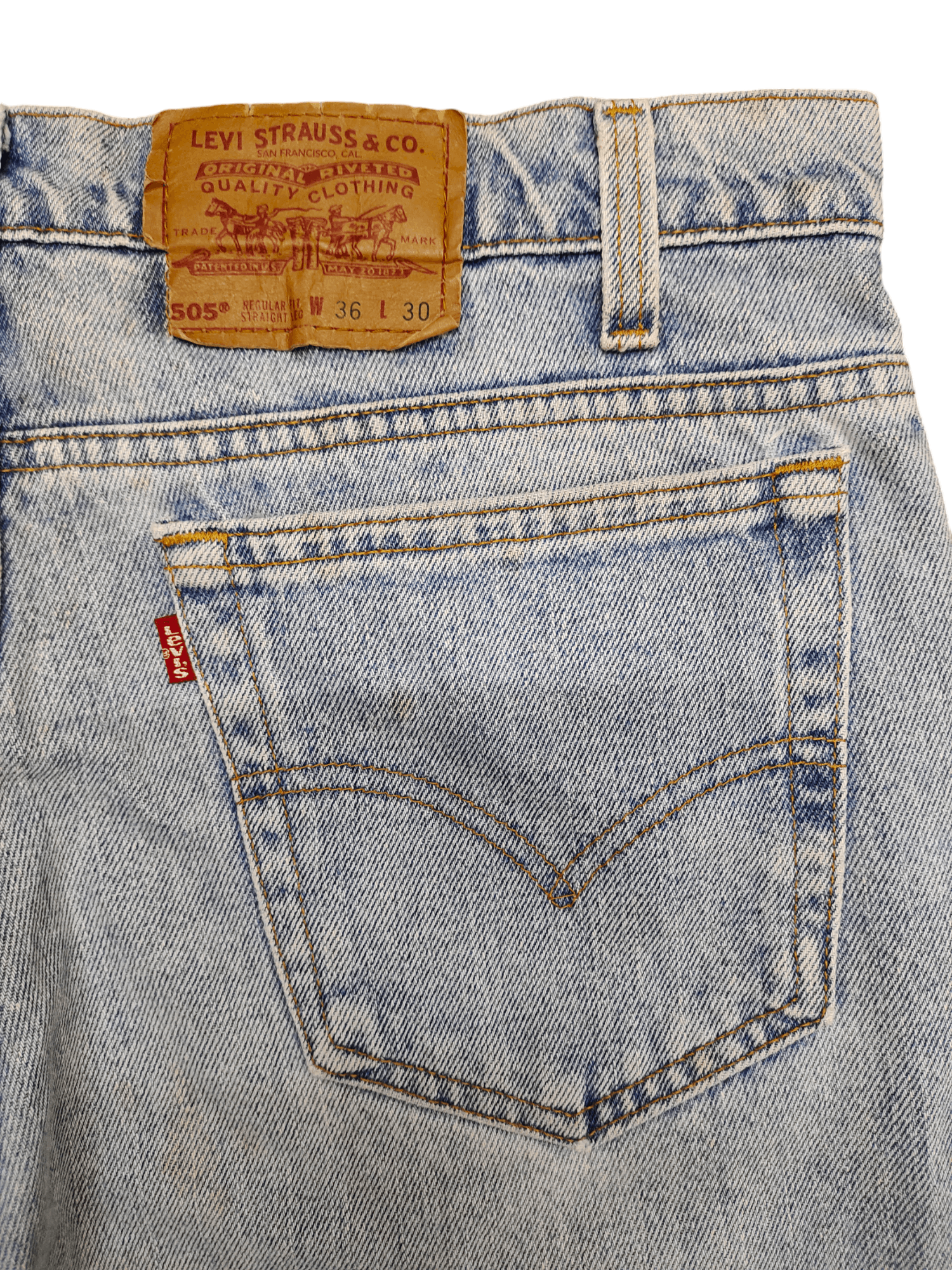 Levi's Vintage Clothing Vintage 90s Levi's 550 Sand Light Wash Faded Denim Jeans Size US 36 / EU 52 - 14 Thumbnail