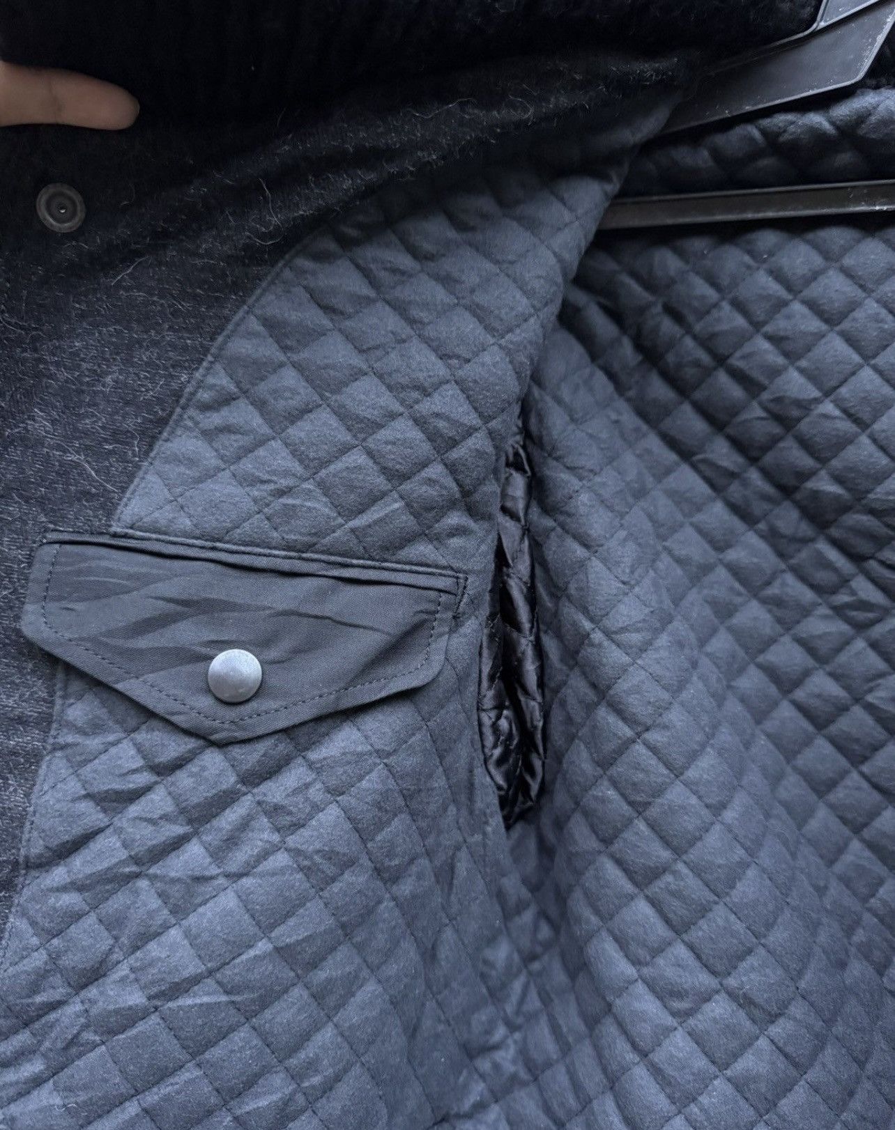 Designer × Maison MIHARA YASUHIRO Miharayasuhiro Quilted Wool Coat with Detachable Scarf Size US S / EU 44-46 / 1 - 7 Thumbnail