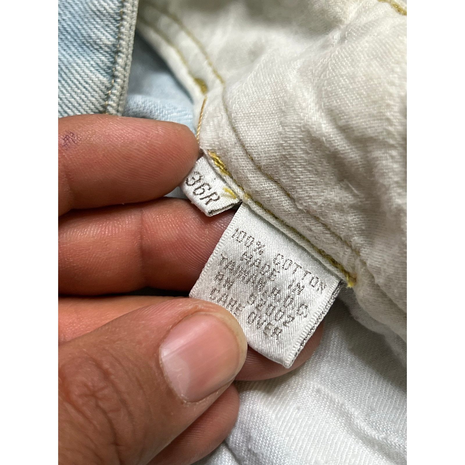 Liz Claiborne Vintage Claiborne Denim Pants Pleated Light Wash 36R Cotton Size US 36 / EU 52 - 4 Thumbnail