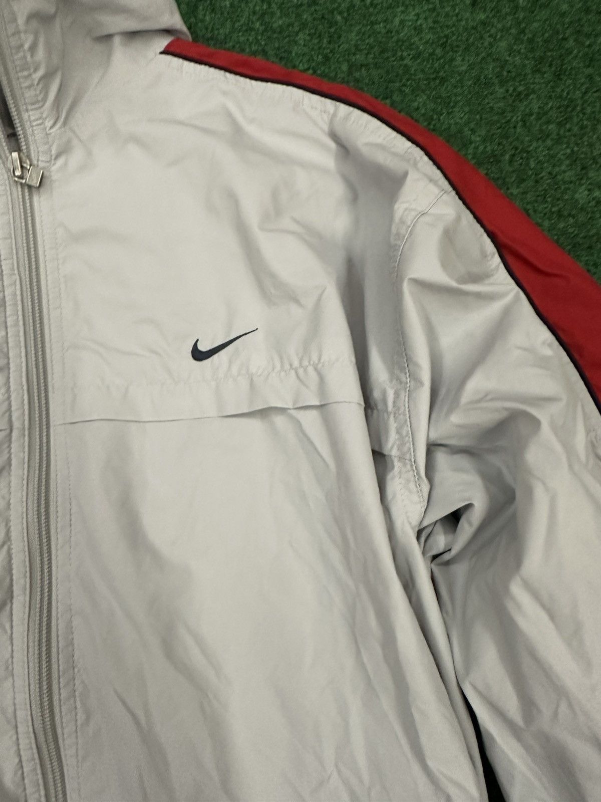 Nike Vintage Nike Red & Gray Track Jacket Size US M / EU 48-50 / 2 - 3 Thumbnail