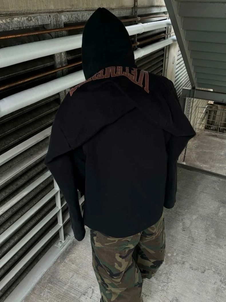 Vetements Vetements 18Aw Shaped Black Cut hoodie 2506-Nextarrow Size US XS / EU 42 / 0 - 7 Thumbnail