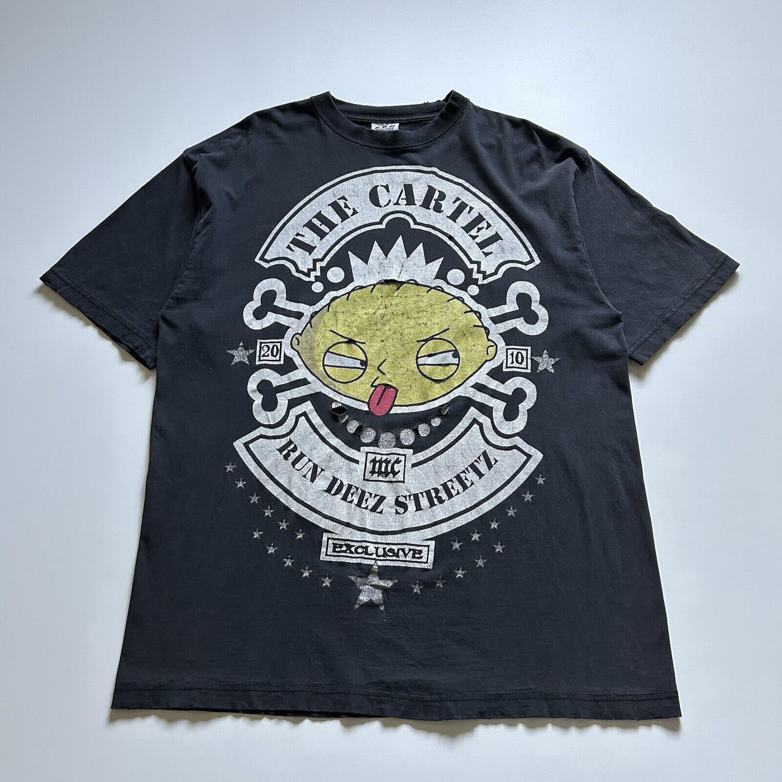 Vintage Vintage Y2K Stewie Griffin Family Guy T Shirt 2XL Faded Rare Size US XXL / EU 58 / 5 - 1 Thumbnail