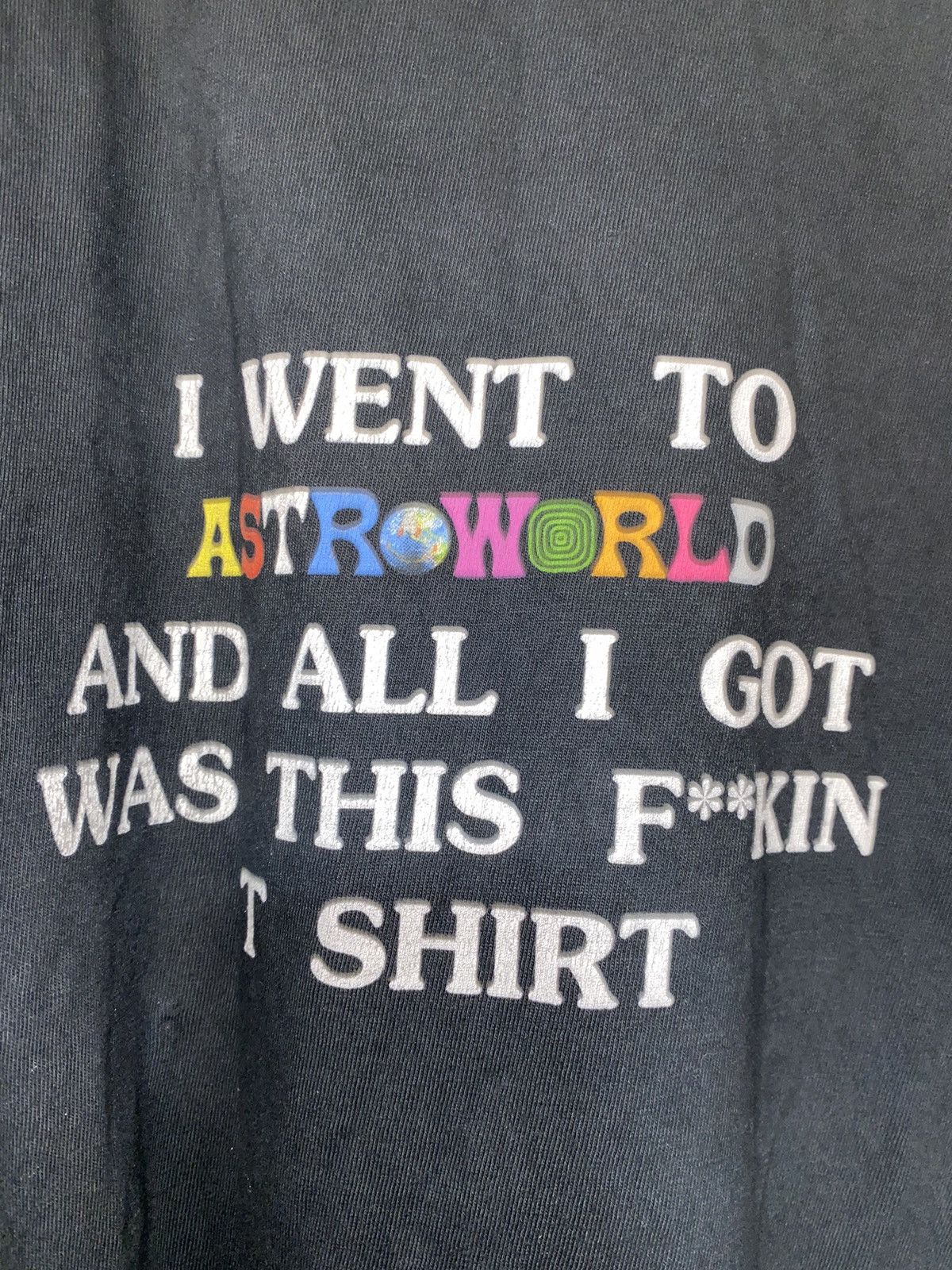 Travis Scott I went to astroworld t shirt Size US M / EU 48-50 / 2 - 2 Thumbnail