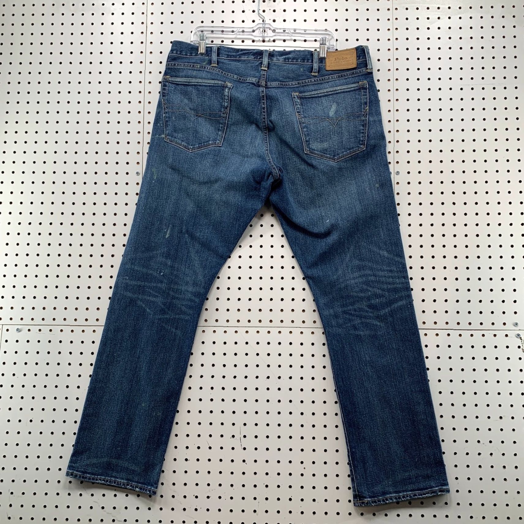 Polo Ralph Lauren Polo Ralph Lauren Denim Jeans Mens 38x32 Blue Varick Slim Straight Fit Dark Wash Jeans Size US M / EU 48-50 / 2 - 6 Thumbnail