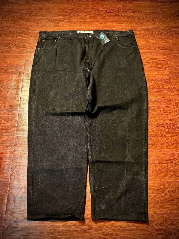 JNCO Vintage Arizona Black Baggy Jeans Crack Wash Denim Size US 44 / EU 60 - 4 Thumbnail