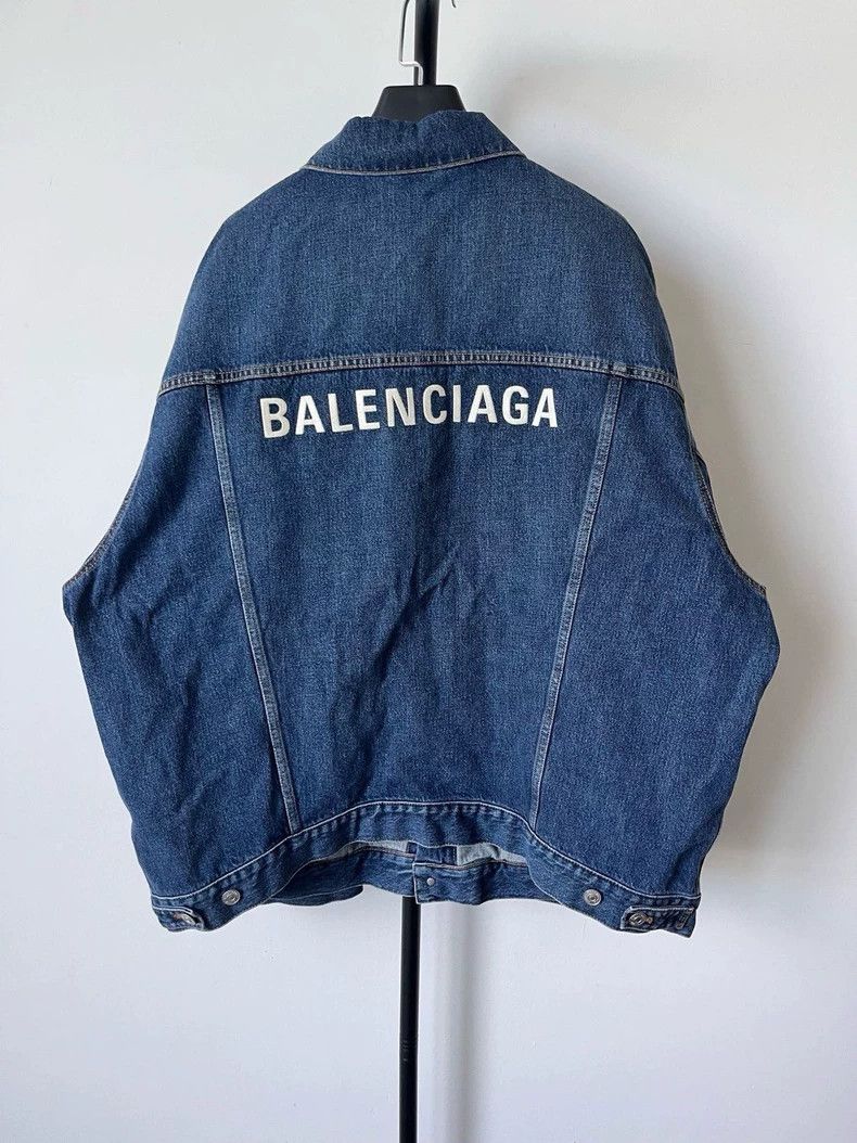 Balenciaga Balenciaga size 40 Front and back embroidered washed denim Size US XXS / EU 40 - 1 Thumbnail