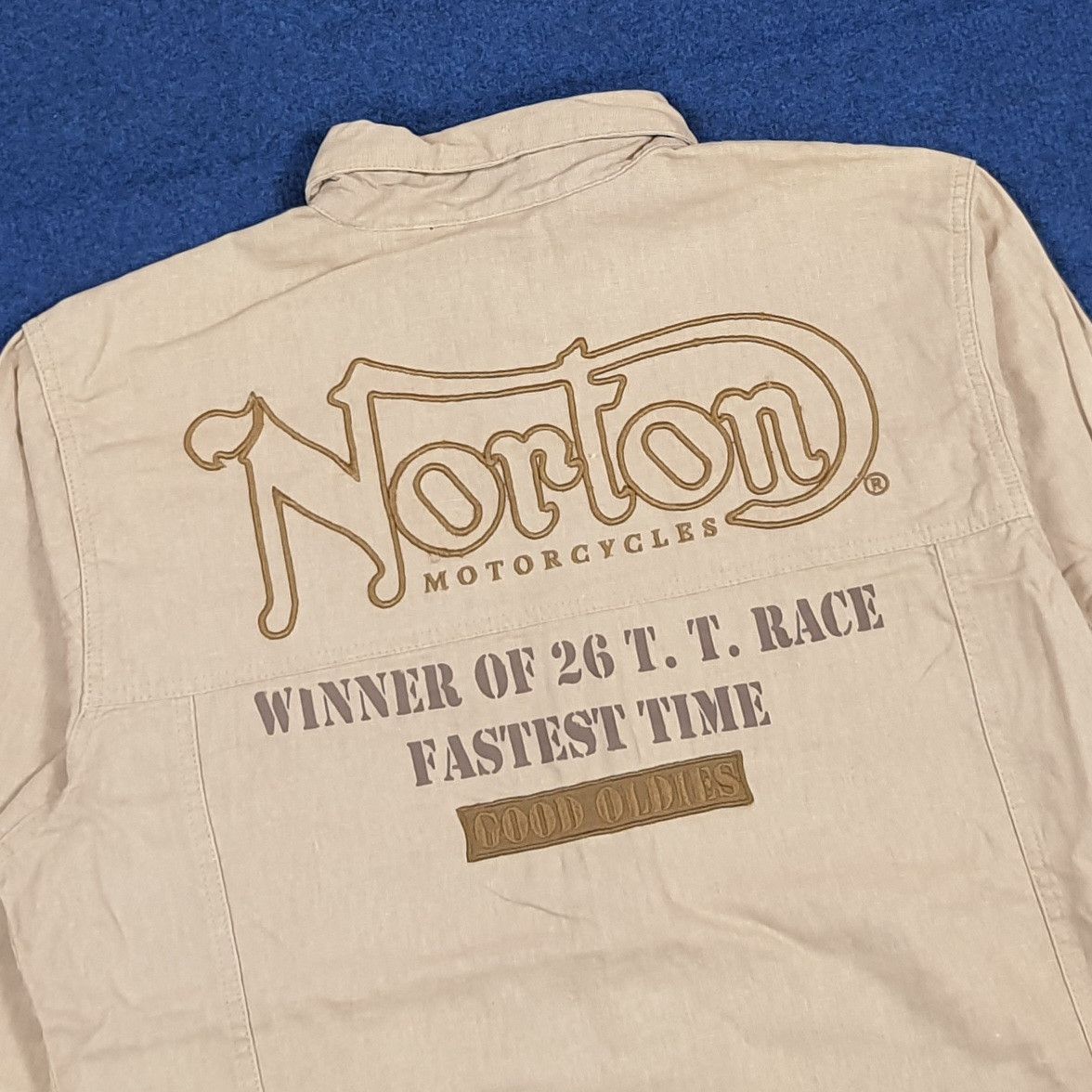 Norton Vintage Norton Motorcycles Shirt Biker Workshirt C293N9 Size US L / EU 52-54 / 3 - 2 Thumbnail