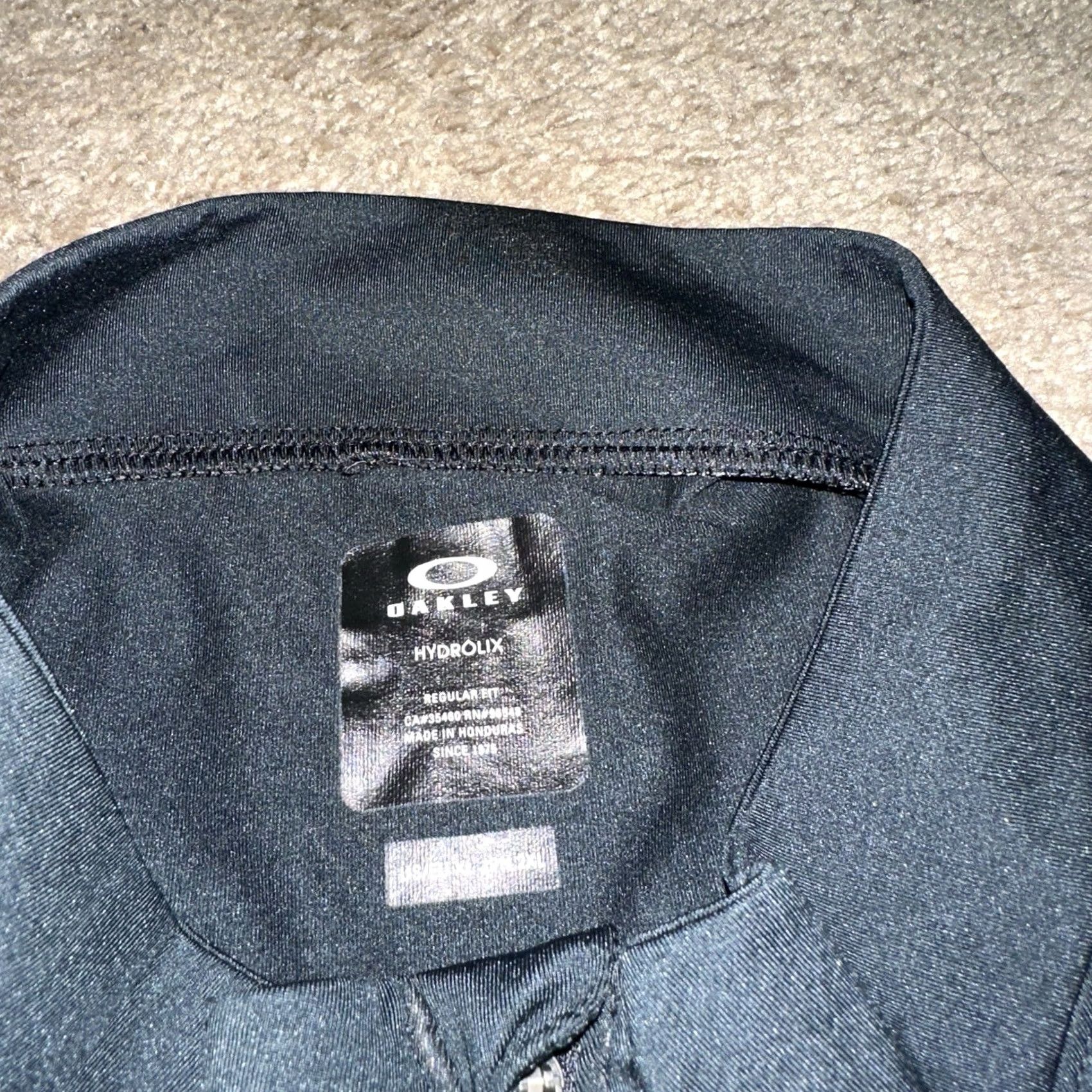 Oakley Oakley Men’s XL Pullover Sweatshirt 1/4 Zip Hydrolix Black Multicolor Logo Zipper Athletic Golf Core Size US XL / EU 56 / 4 - 3 Thumbnail