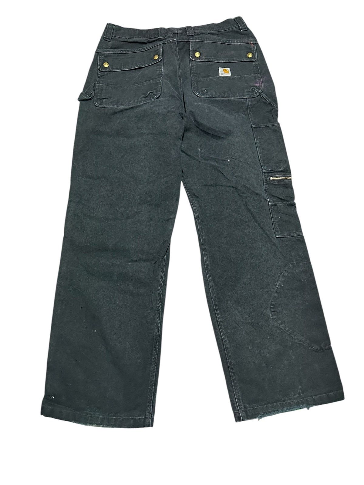 Carhartt Vtg Carhatt double knee cargo pant 219 blk Size US 35 - 2 Thumbnail