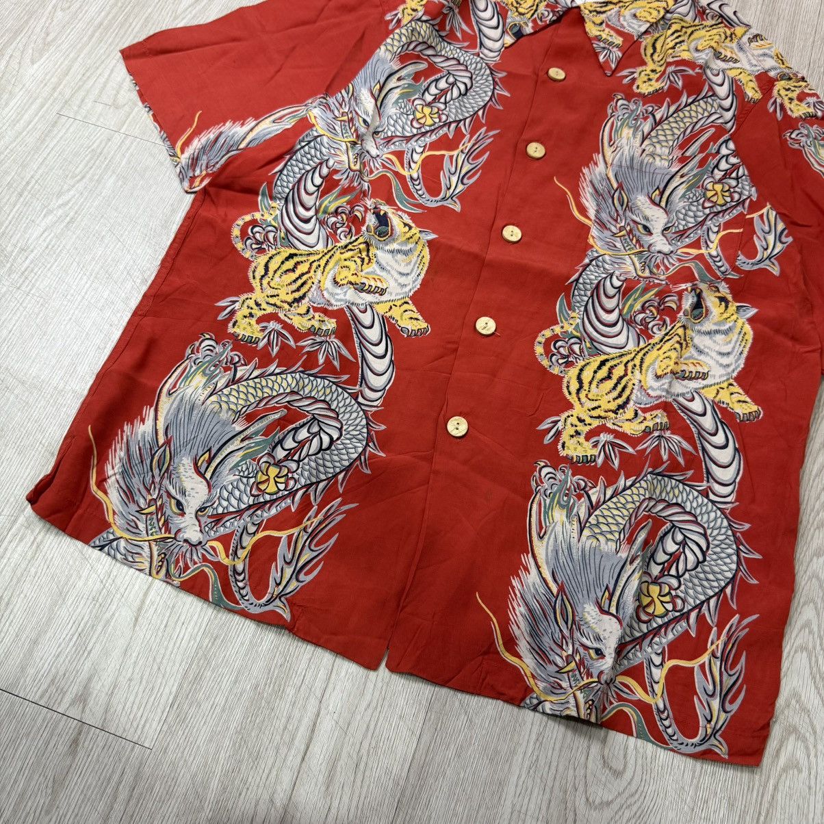 Sun Surf Tornado tiger hawaiian shirt red kmayer of sunsurf Size US L / EU 52-54 / 3 - 4 Thumbnail