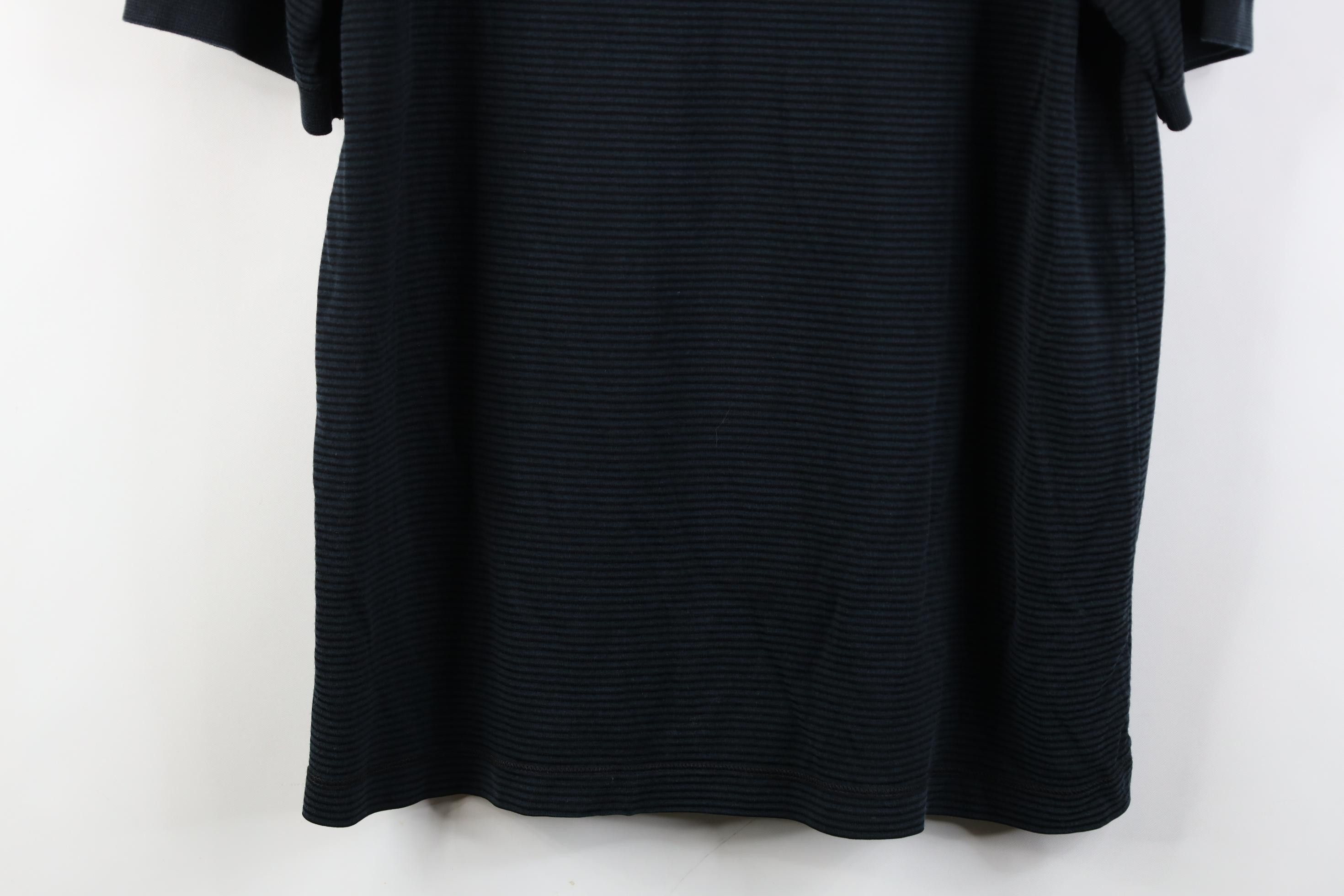 Vintage Vintage 90s Streetwear Ribbed Knit Ringer T-Shirt Black Size US M / EU 48-50 / 2 - 3 Thumbnail