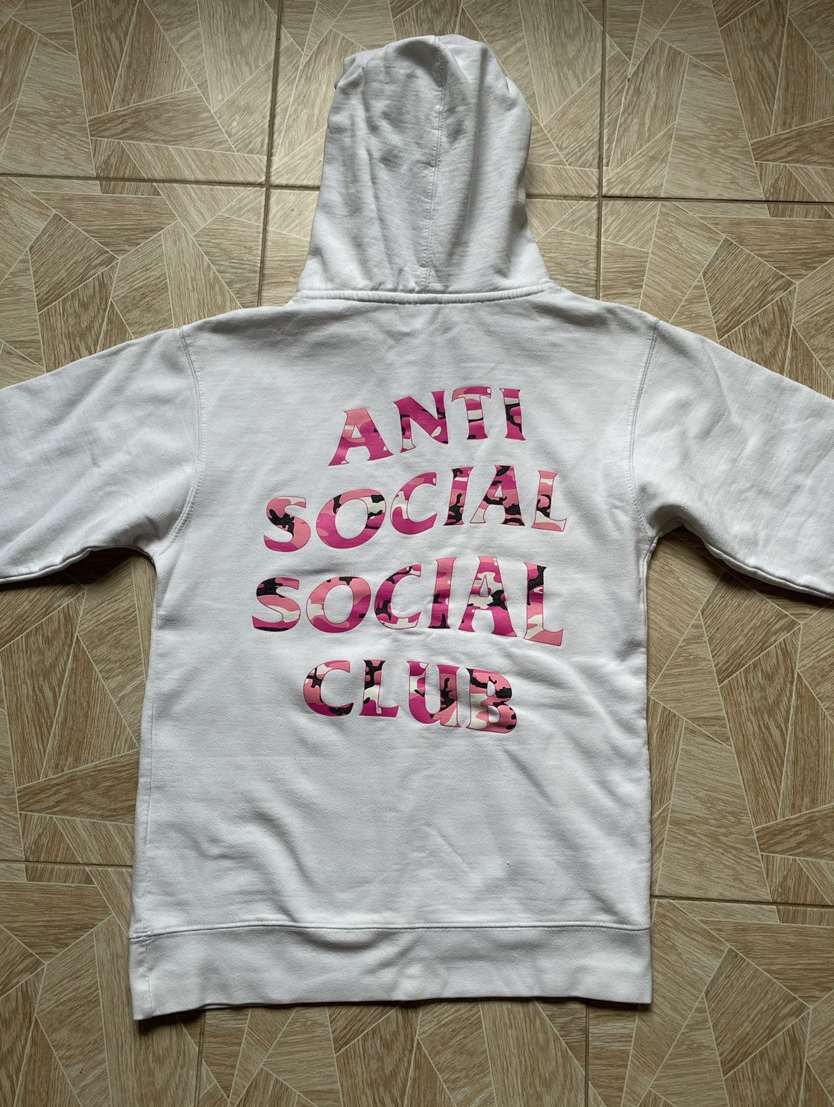 Anti Social Social Club ASSC Anti Social Social Club Beverly Hoodie Pink Camo Logo Grailed