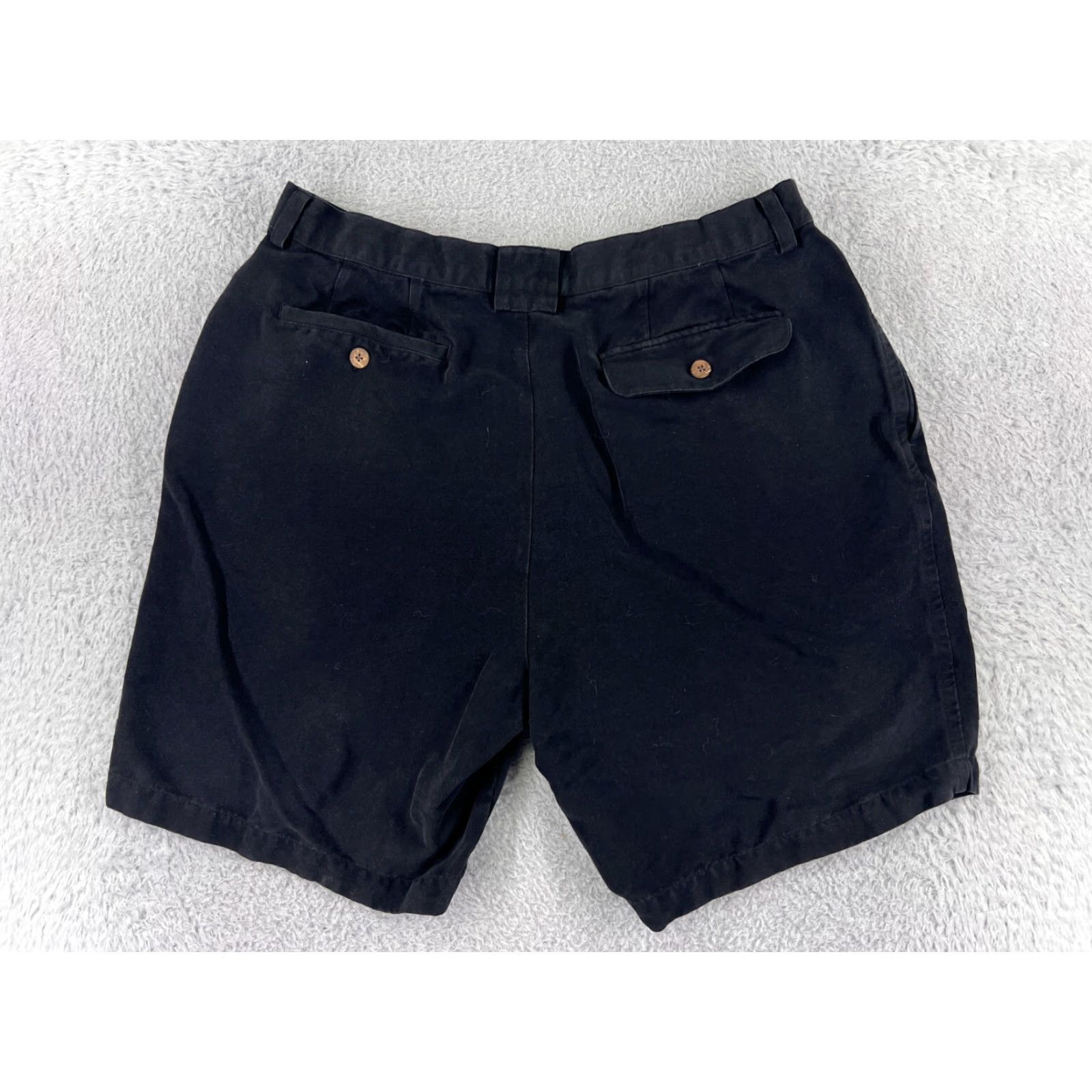 Tommy Bahama Tommy Bahama Shorts Mens 36 Black Silk Pleated Front Relaxed Fit Bermuda Beach Golf Size US 36 / EU 52 - 2 Thumbnail