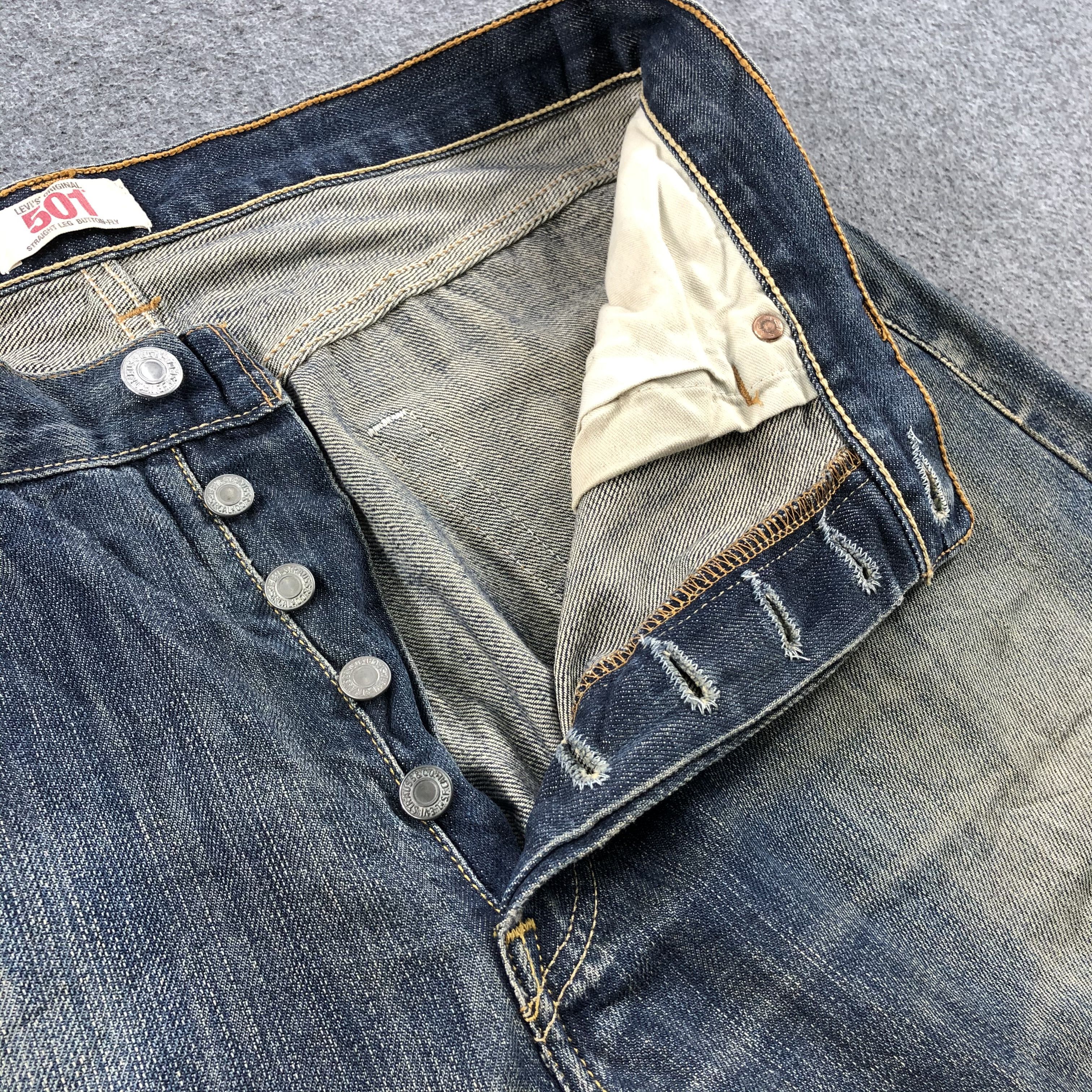 Levi's Vintage Rusty Mud Wash Levis 501 Jeans-JM1978 Size US 35 - 8 Thumbnail