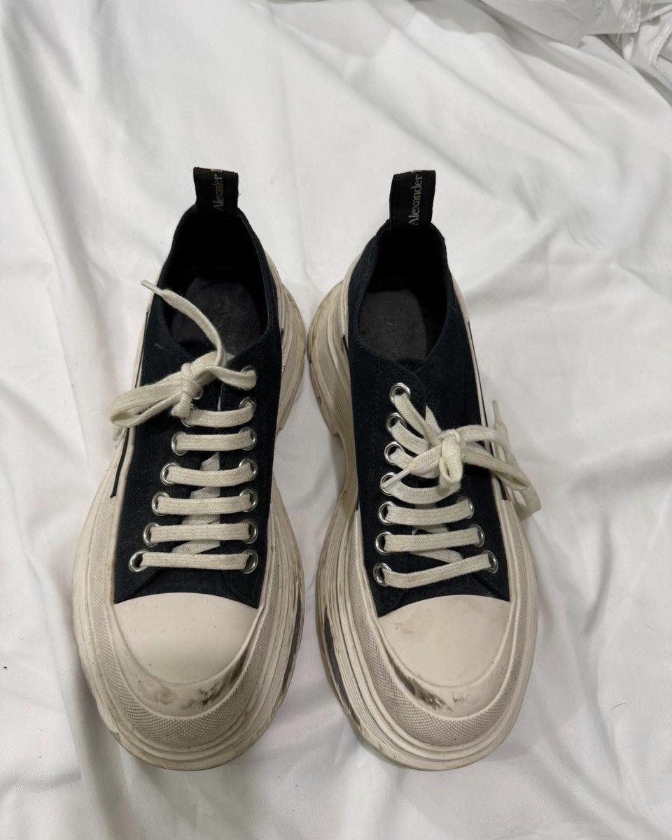 Alexander Mcqueen Platform Canvas Sneakers Bbbb2 in Black, Women's (Size 8.5)