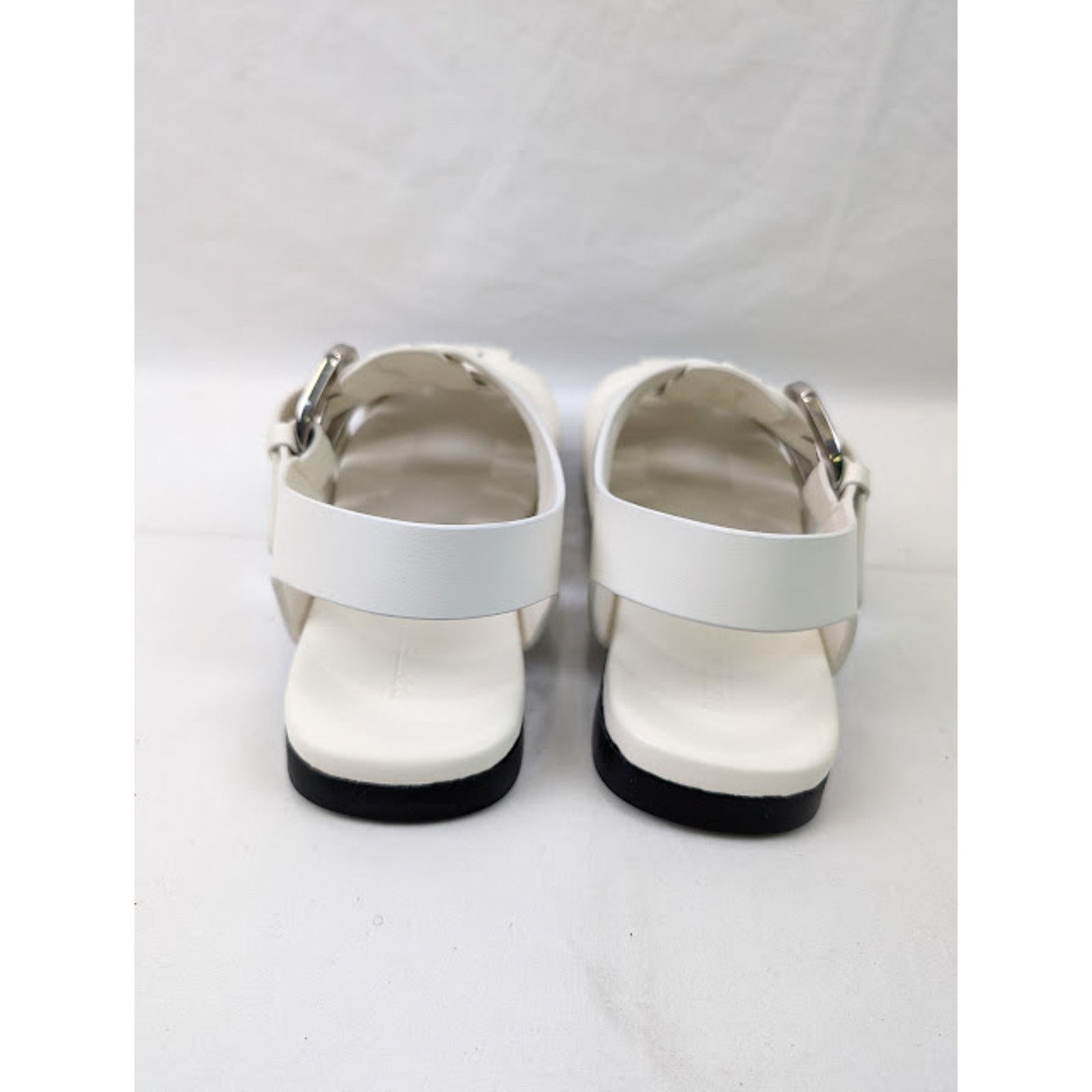 Bottega Veneta o1rshd1 Q: 2 / Calfskin Rubber Sole City Sandal in White Size US 11 / EU 44 - 19 Thumbnail