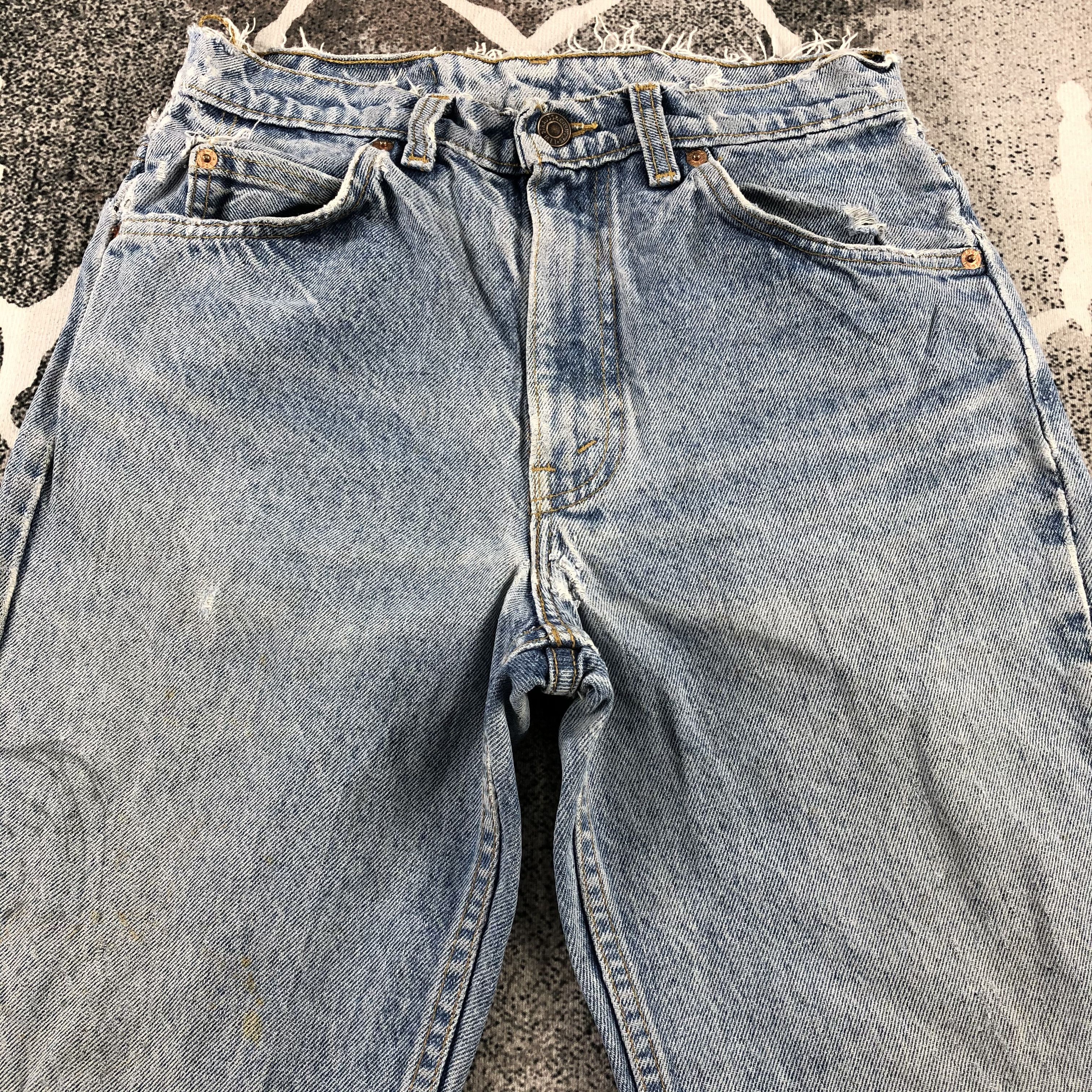 Levi's Vintage 90s Levis 619 Jeans Faded Blue Denim KJ1040 Size US 28 / EU 44 - 3 Thumbnail