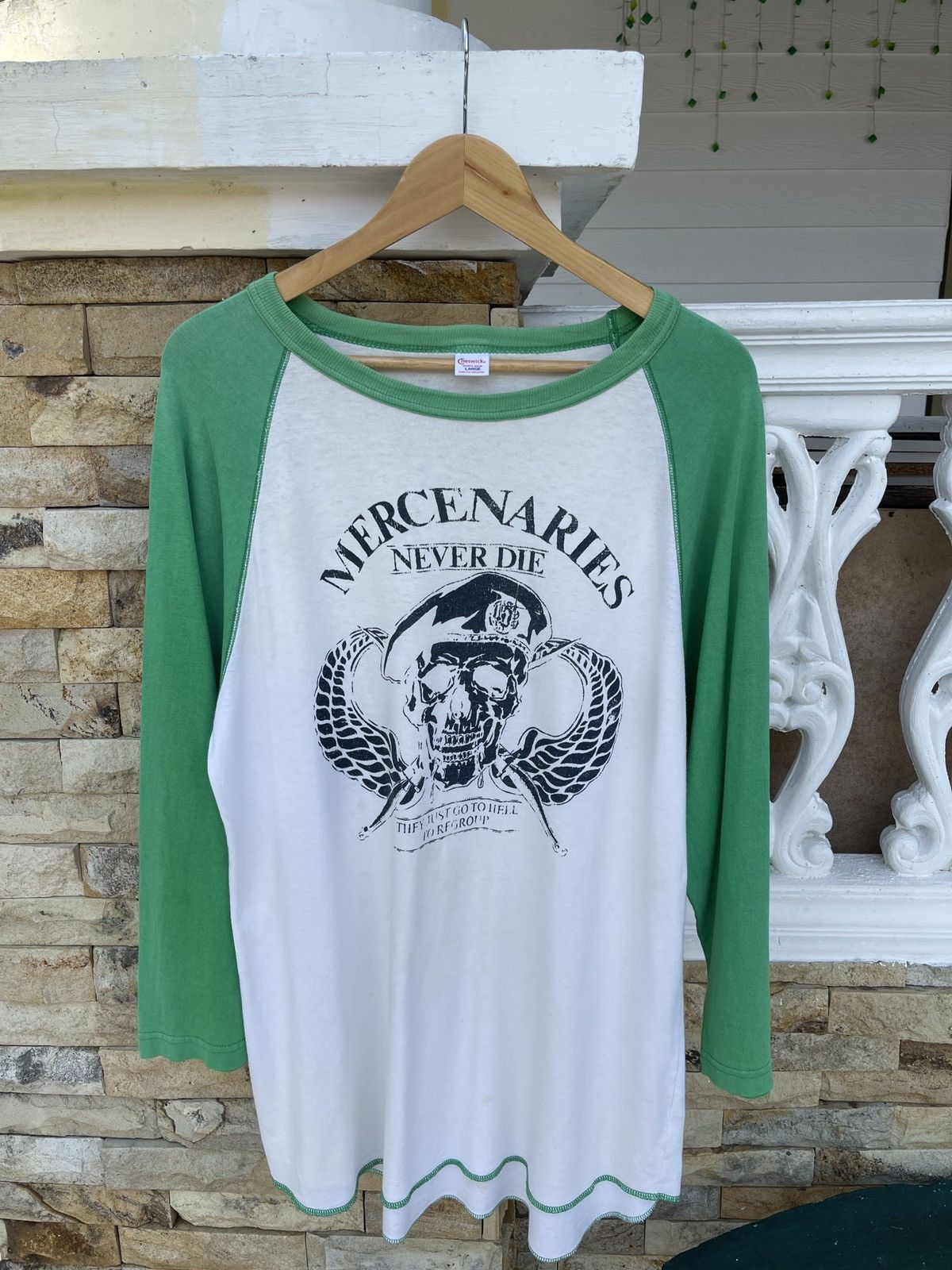 Sugar Cane Rare🔥Vtg Cheswick By Sugar Cane 3quarter T-Shirt Size US L / EU 52-54 / 3 - 1 Thumbnail