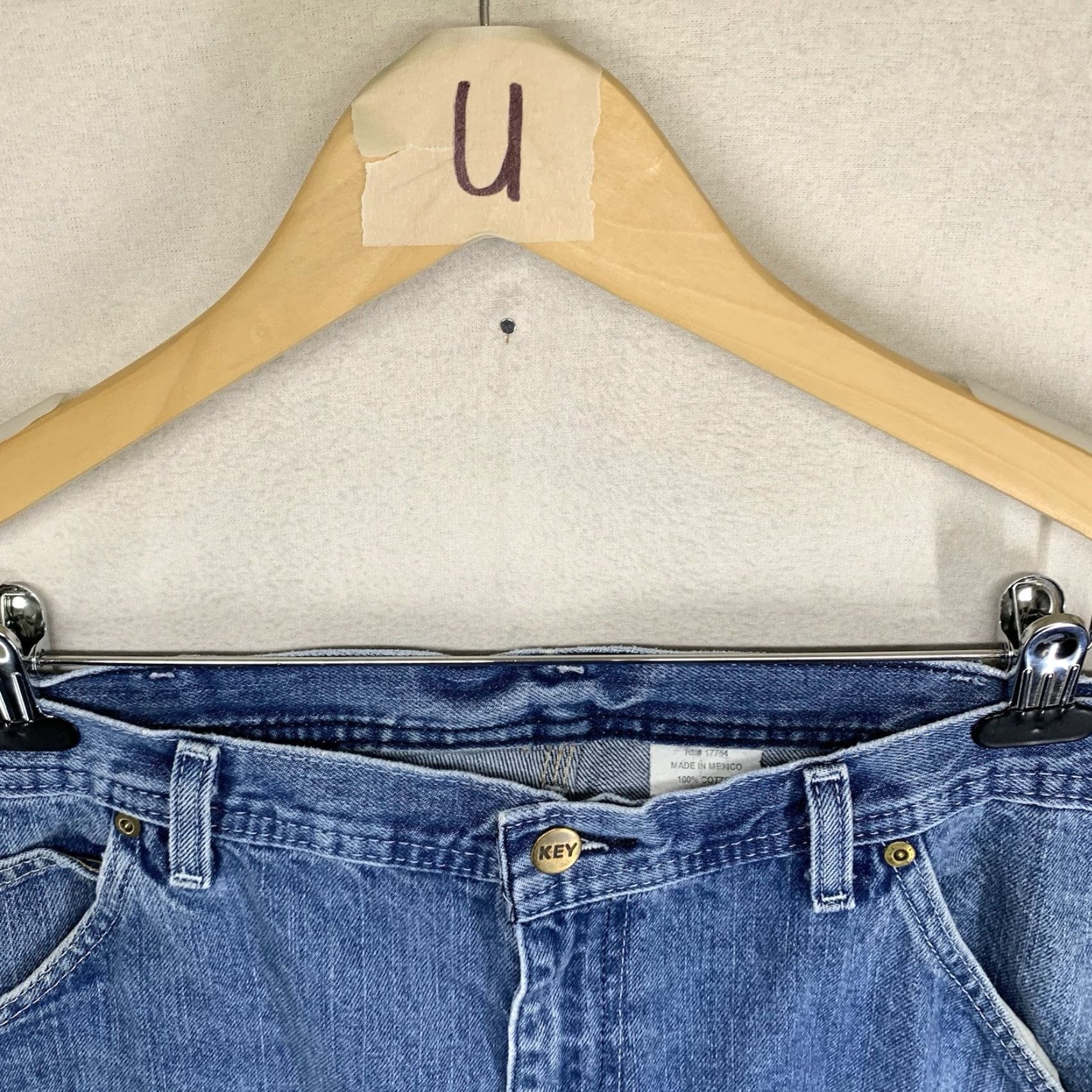 Vintage VINTAGE Key Mens Jeans Carpenter Denim 40 x 30 Straight 90s USA Blue Size US 40 / EU 56 - 3 Thumbnail
