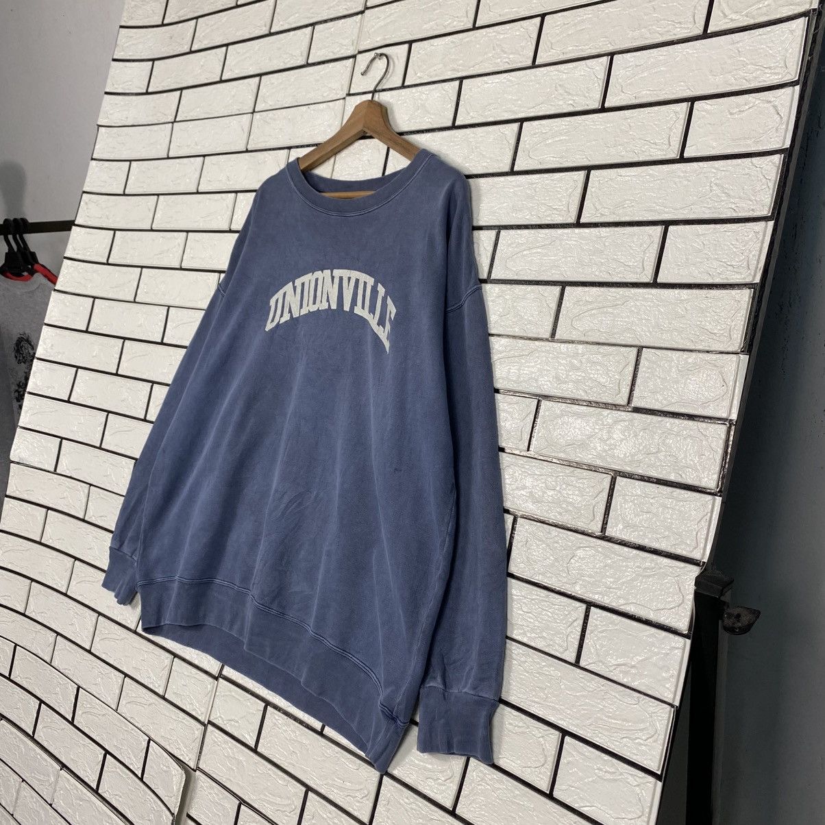 Japanese Brand Vintage Sweatshirt Union Ville Big Logo Spell Out Size US XL / EU 56 / 4 - 3 Thumbnail