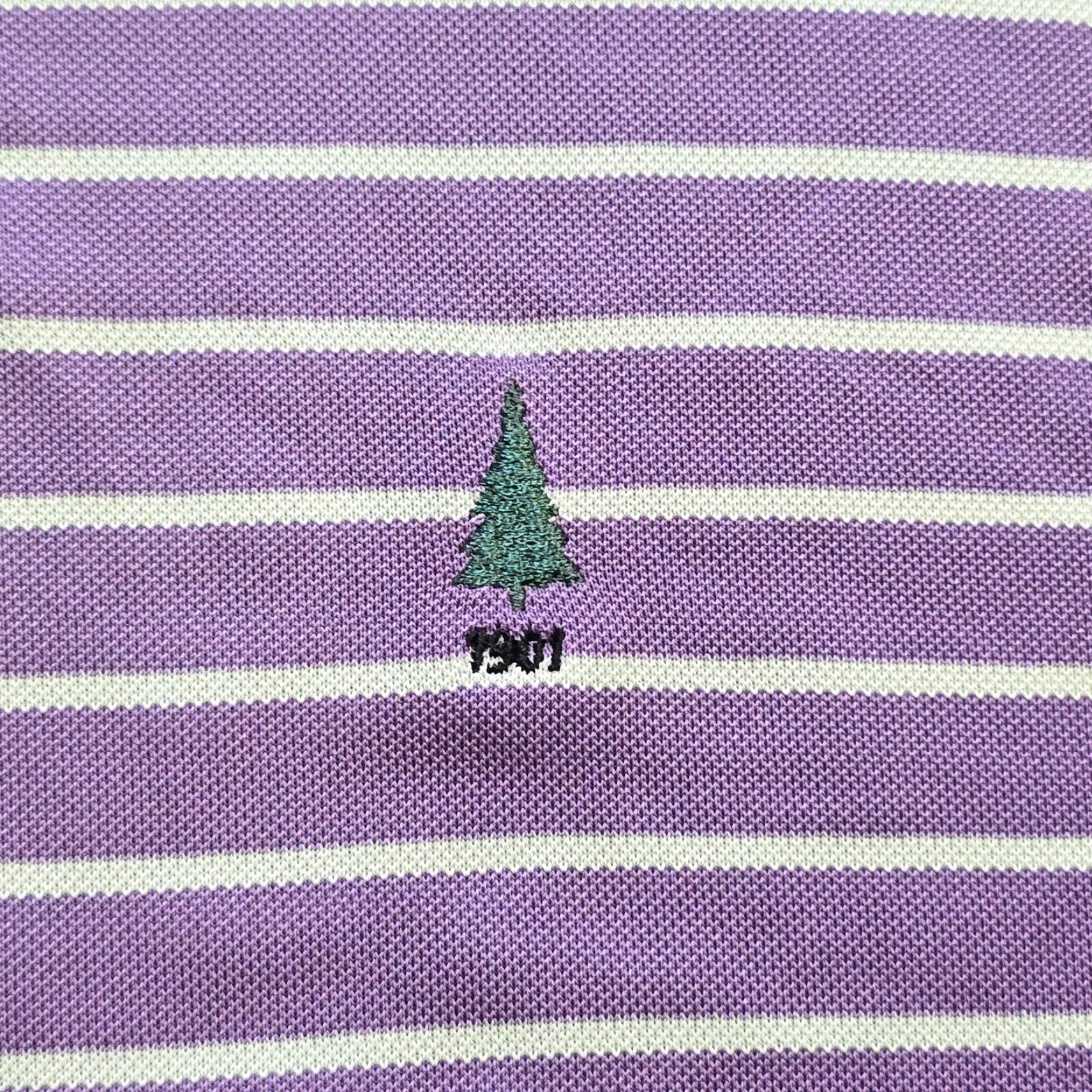 Footjoy VINTAGE FootJoy Polo Shirt Men XL Purple Striped Golf Performance Stretch Casual Basic Size US XL / EU 56 / 4 - 4 Thumbnail