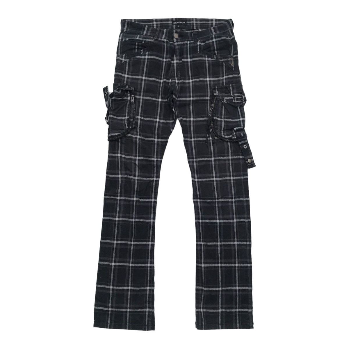 Other 31040=Skkone Checked Multipocket Utility Cargo Pants Size US 30 / EU 46 - 1 Thumbnail